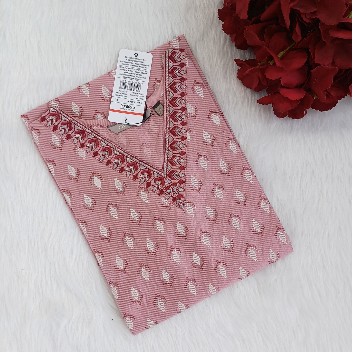 SIMPLE V NECK KURTI