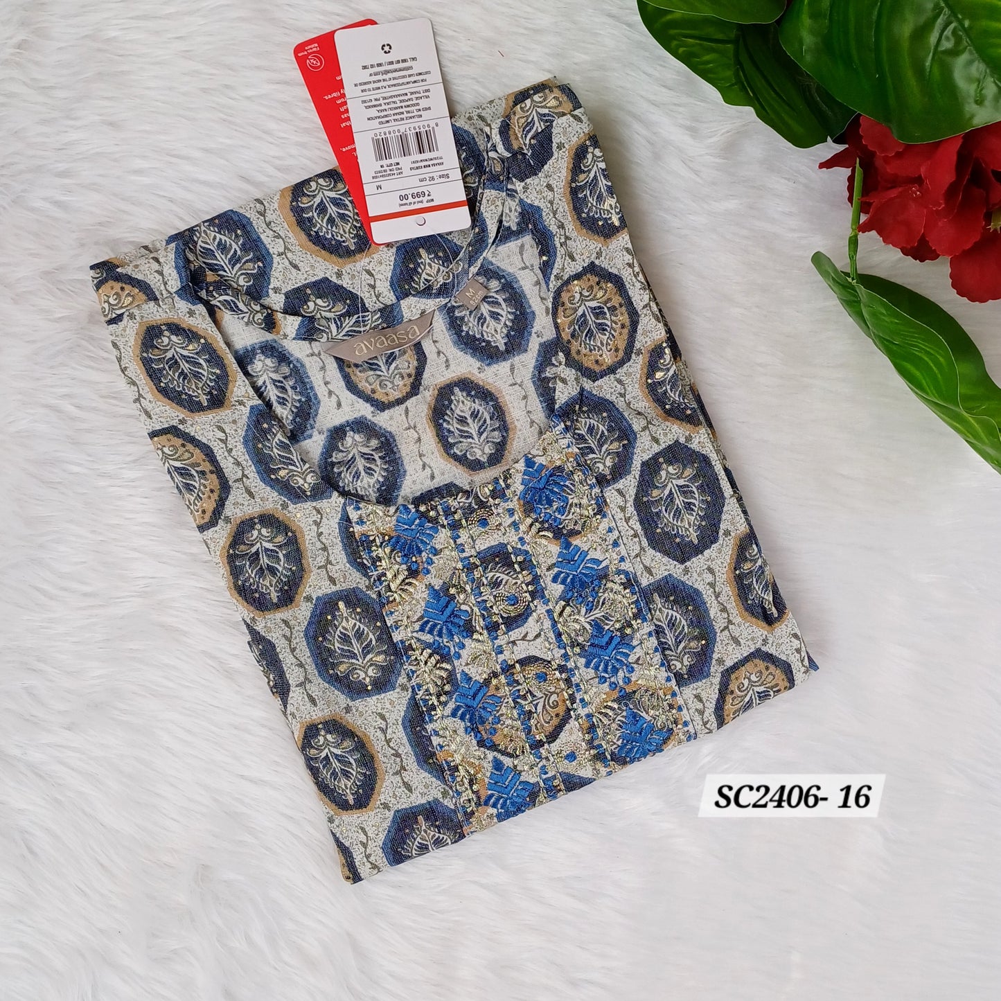 INDIGO LEAF KURTI