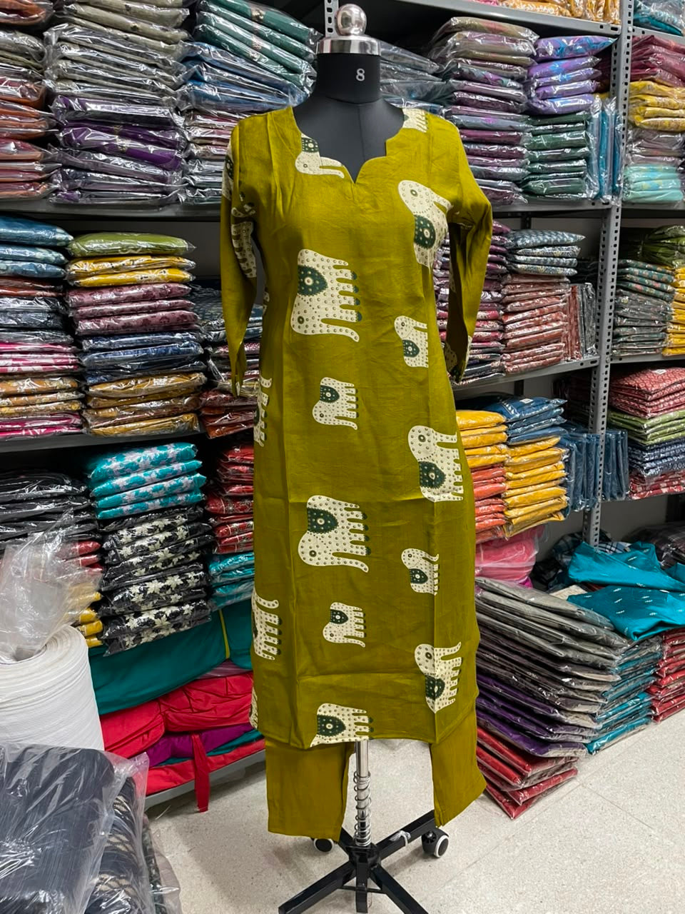 OLIVE GREEN ELEPHANT CORD