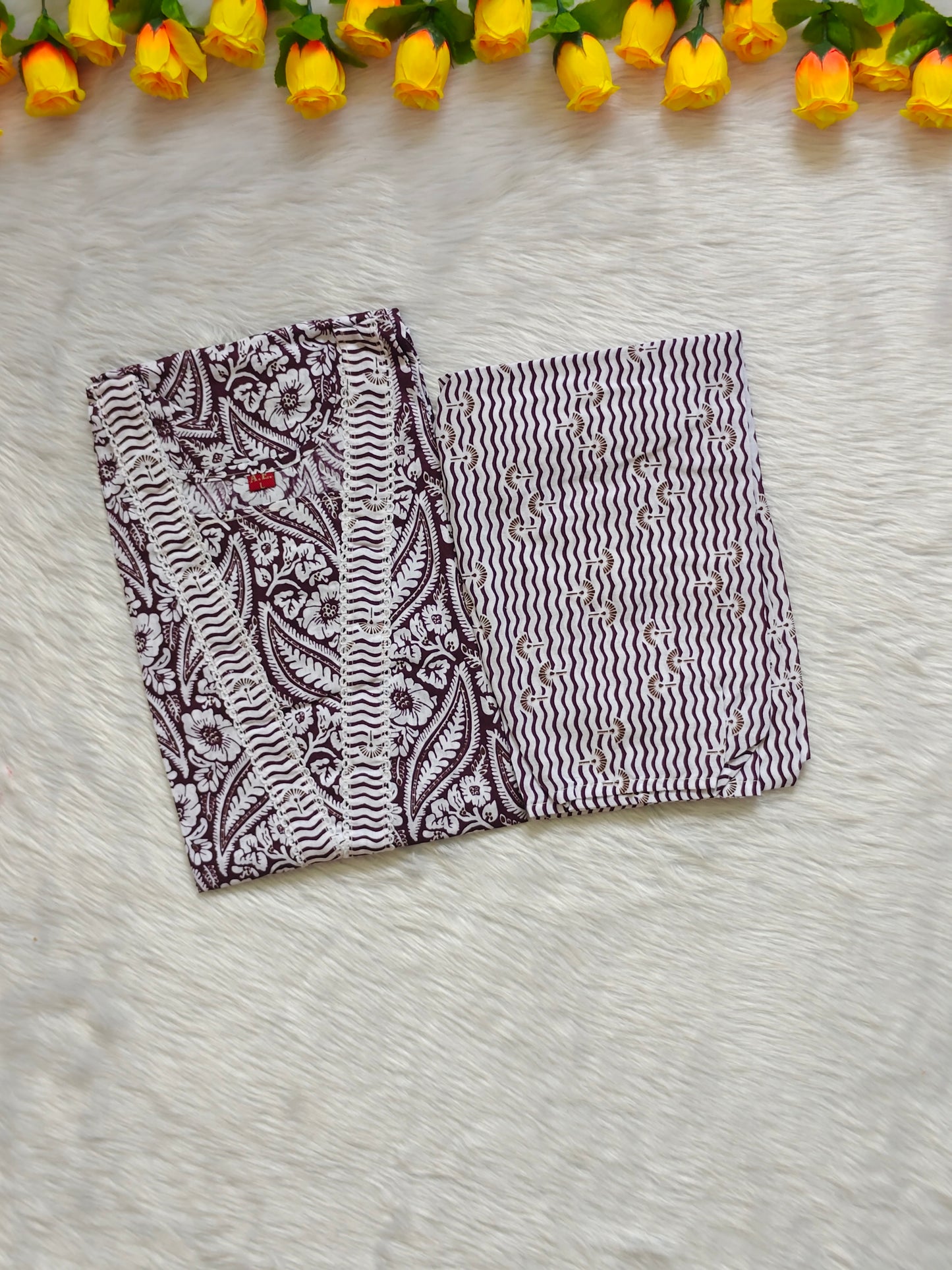 COFFEE WHITE COTTON CORD