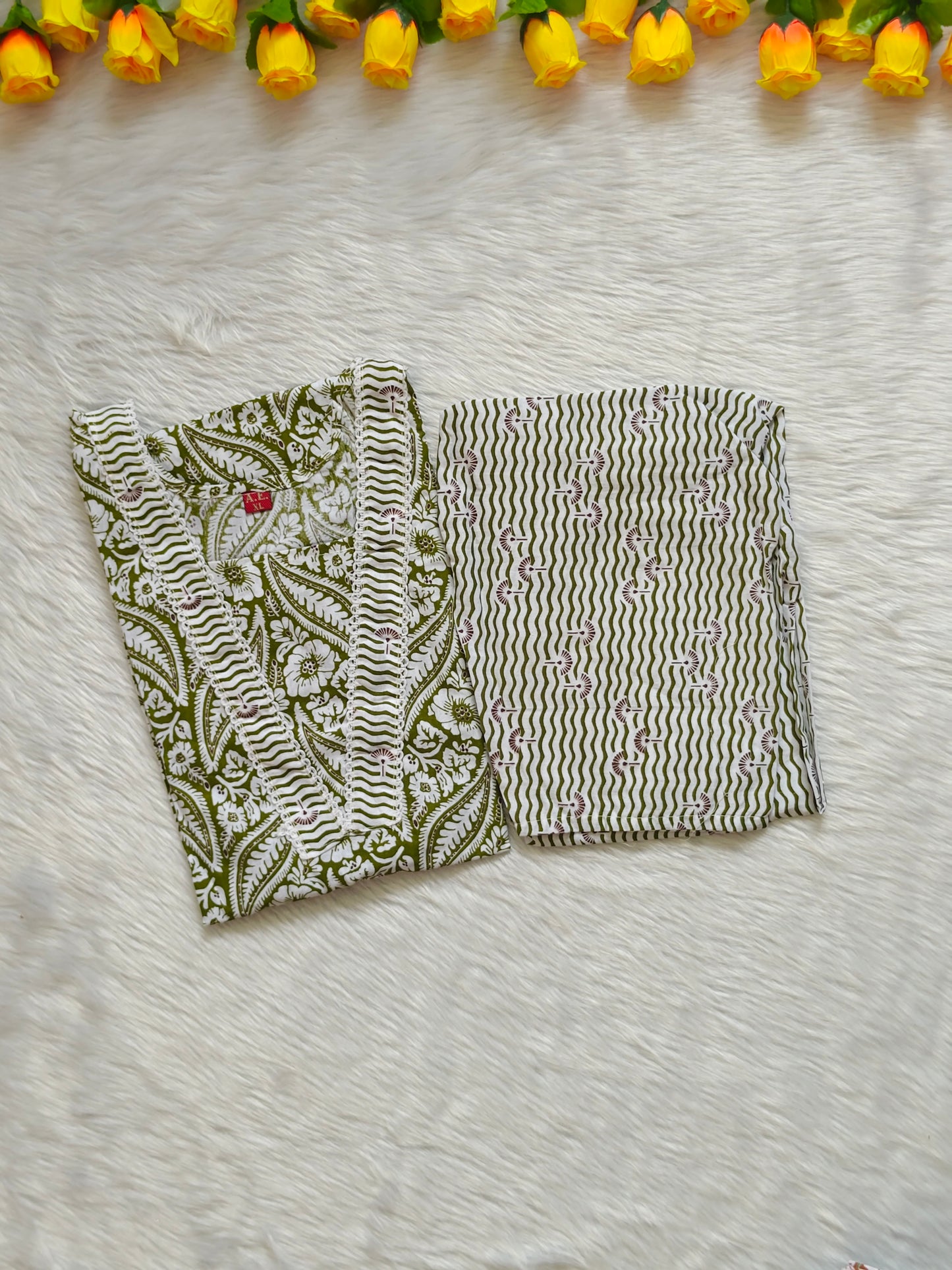 GREEN WAVE COTTON CORD