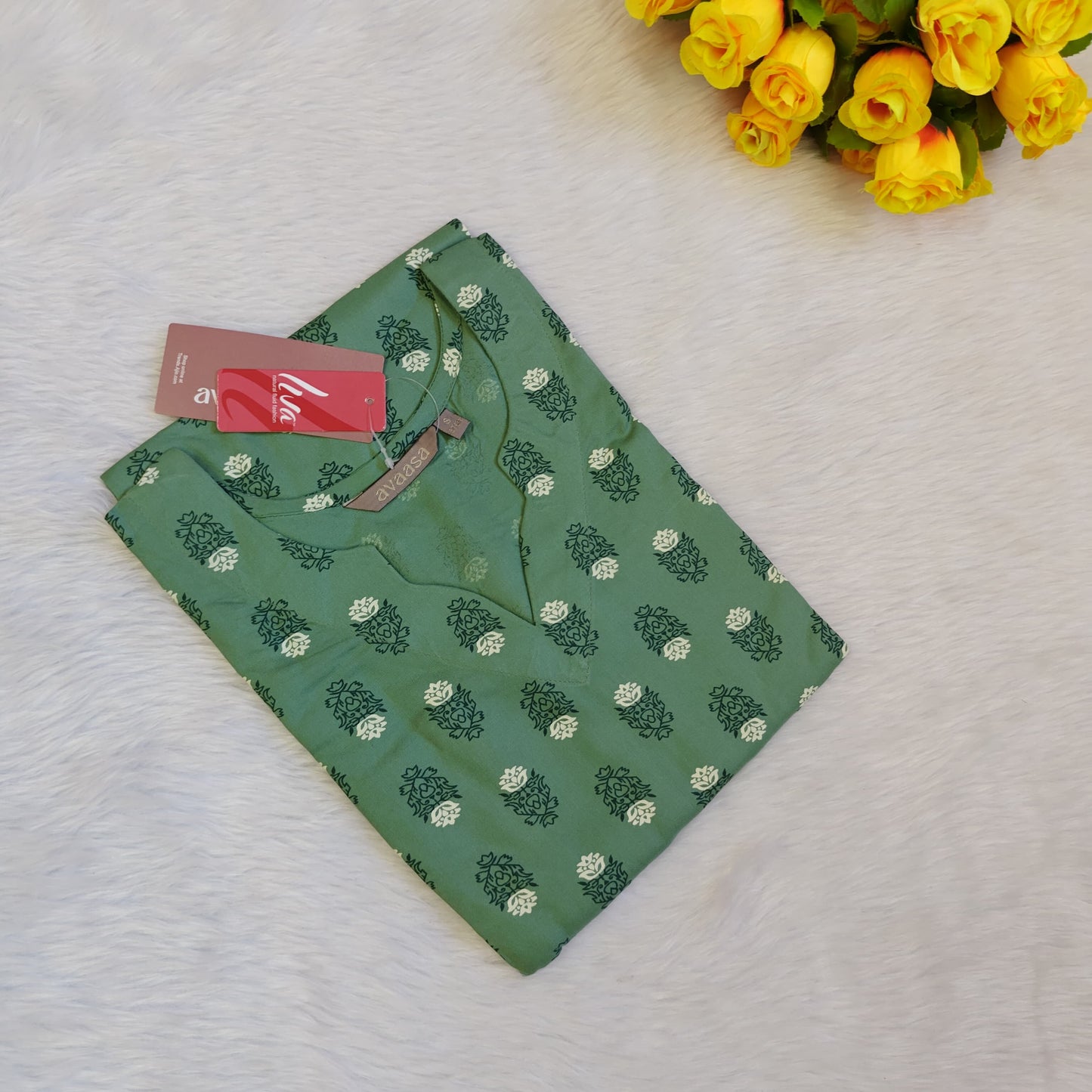 LEAFY AURA KURTI