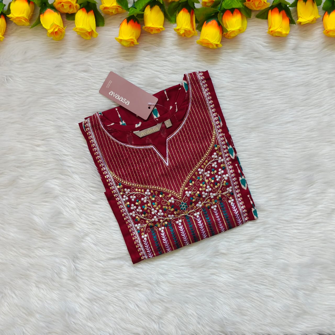 TINY FLORAL KURTI