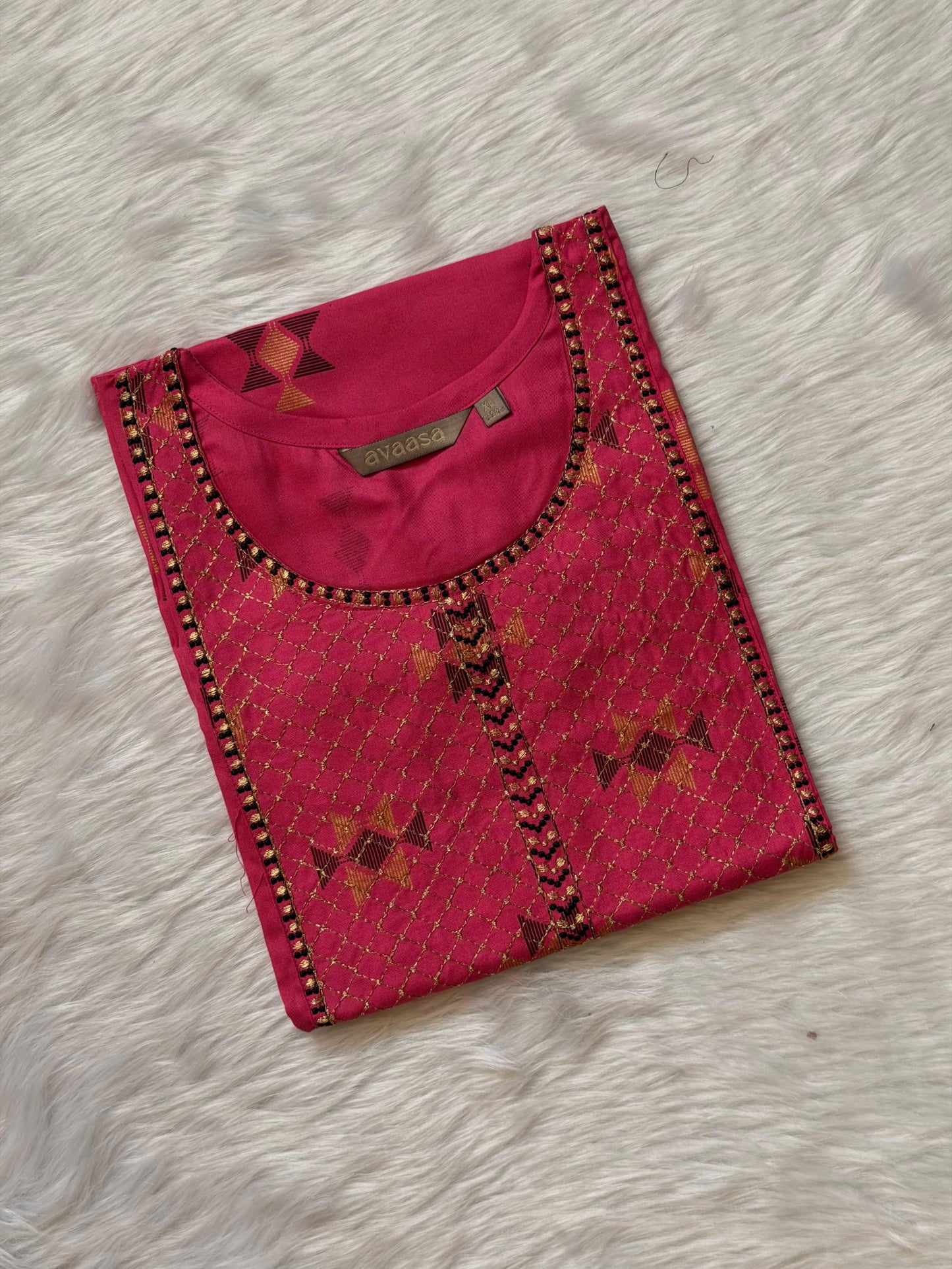 PINK EMBRO KURTI