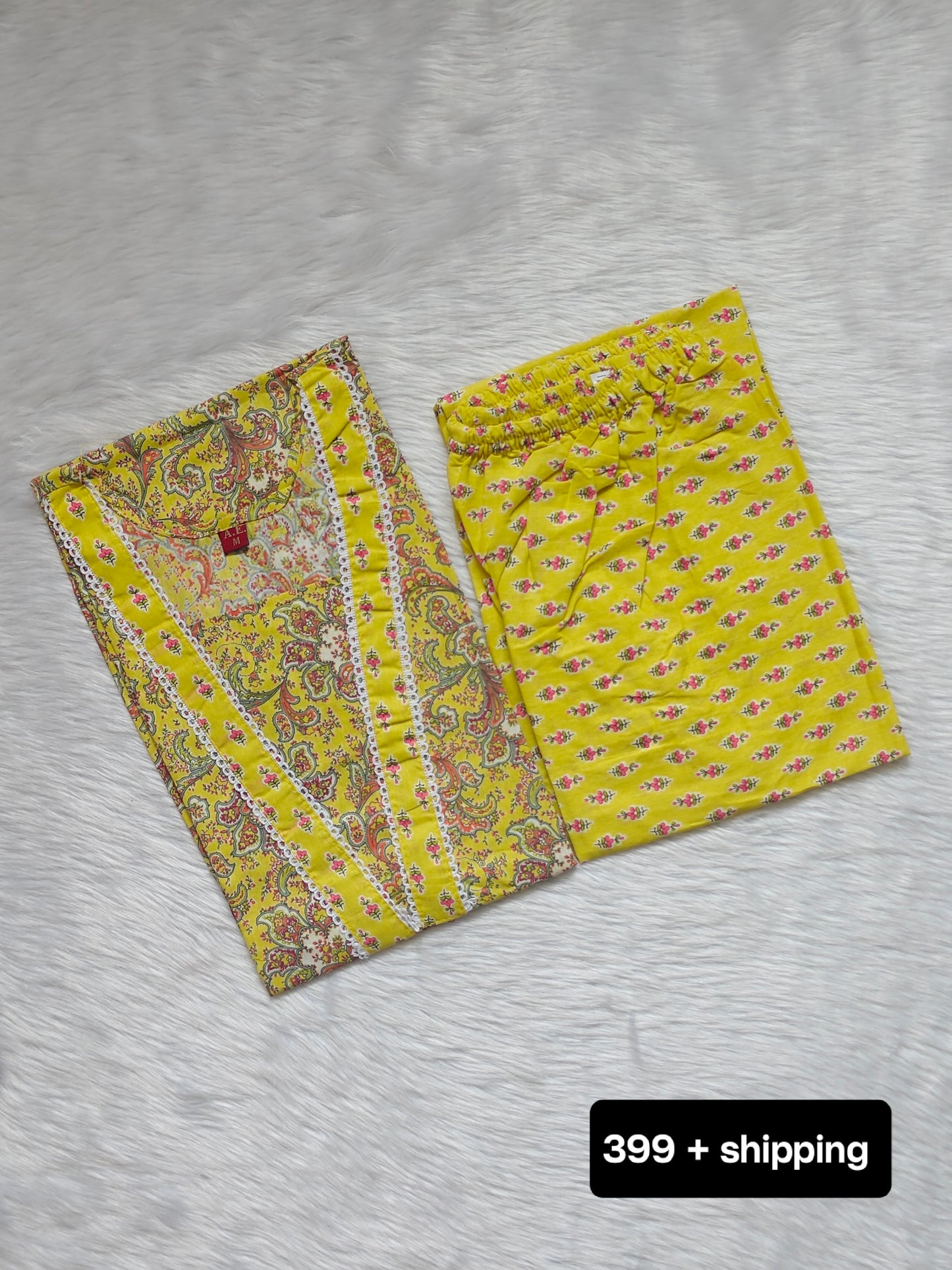 LIGHT YELLOW COTTON CORD