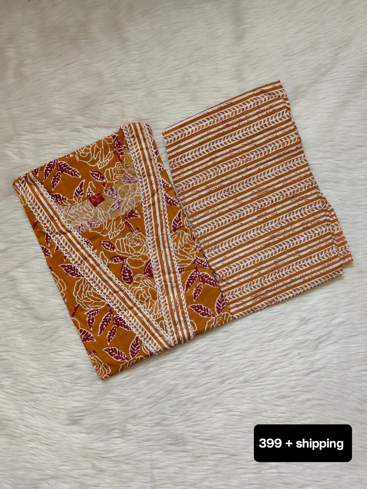 MAROON YELLOW COTTON CORD