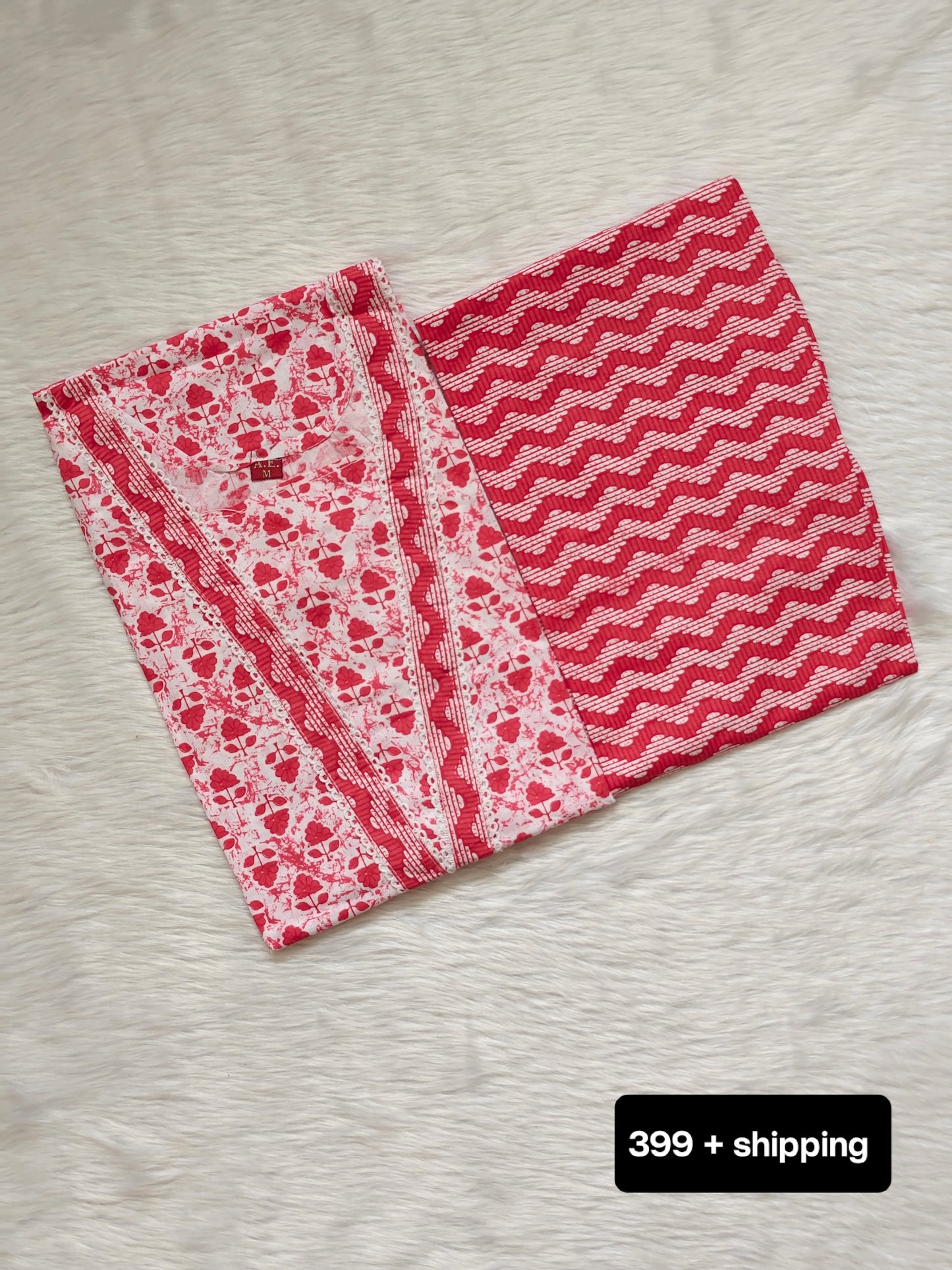 REDDISH PINK COTTON CORD