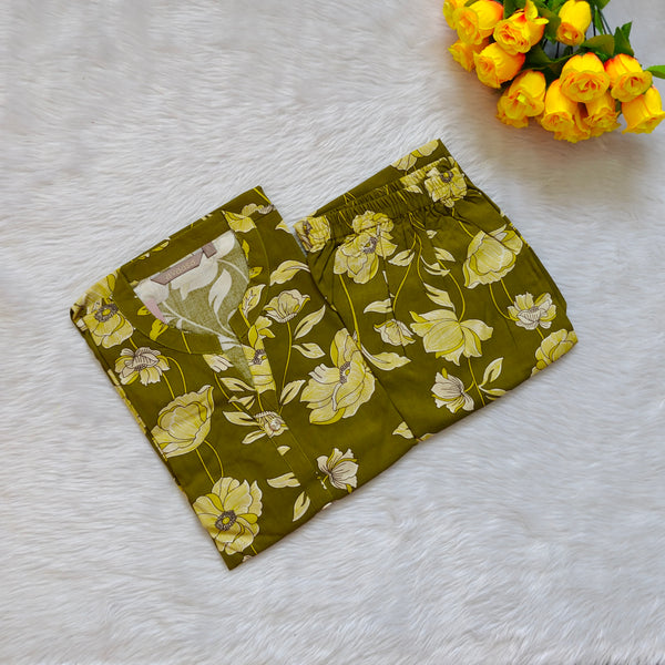 BROWNISH GREEN RAYON CORD