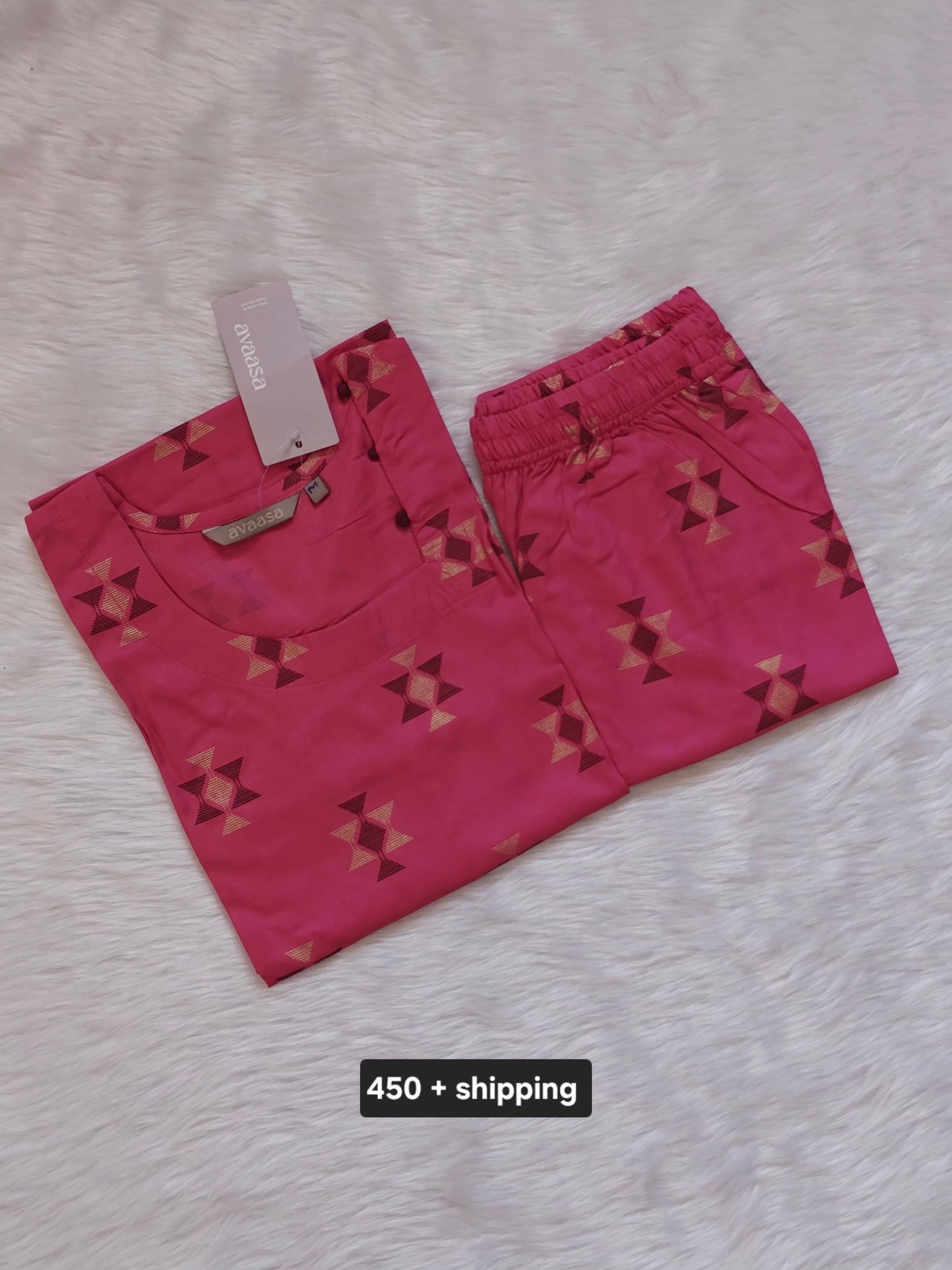 PINK-ROSE RAYON CORD
