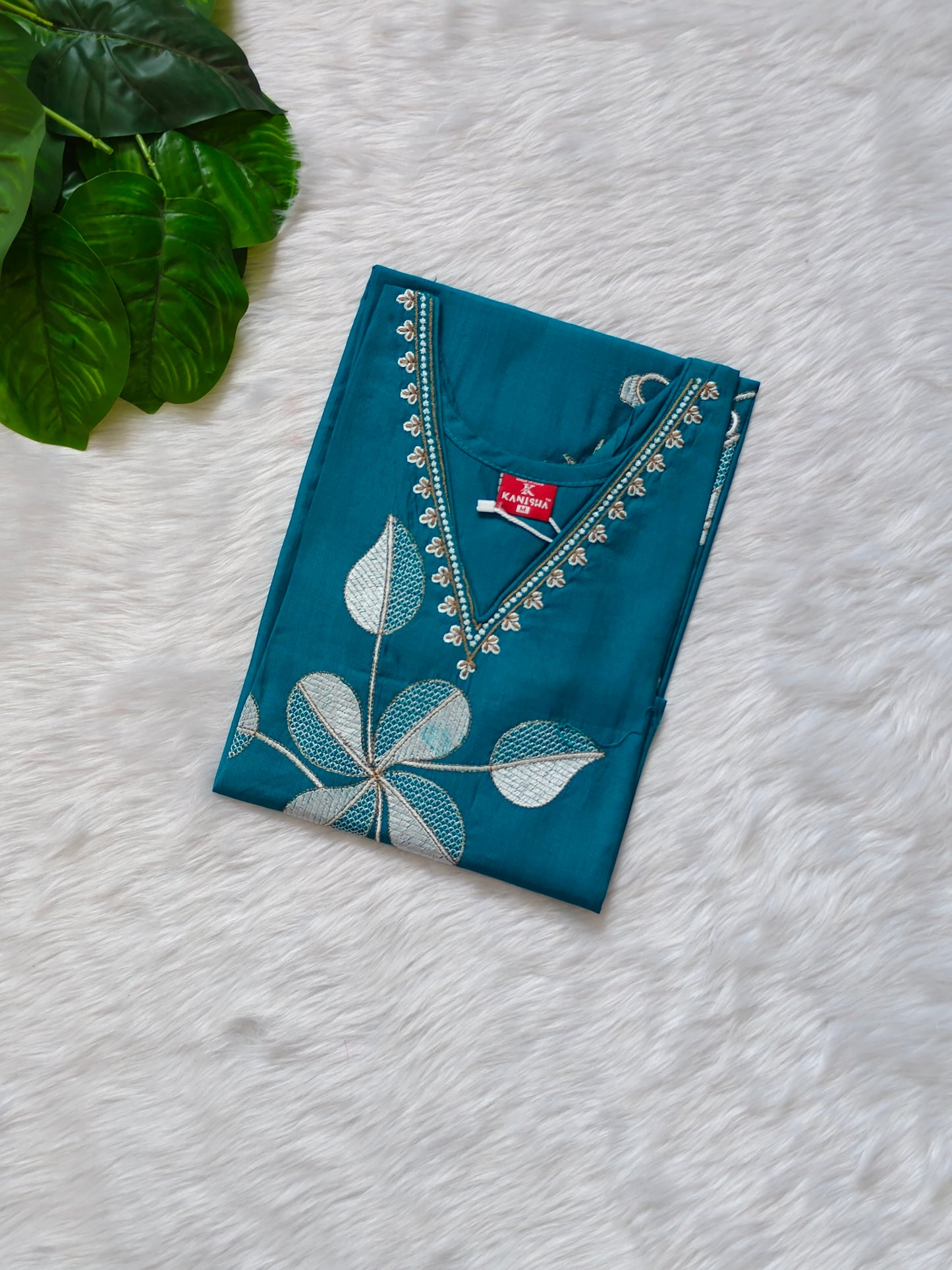 FLORAL BLUE KURTI