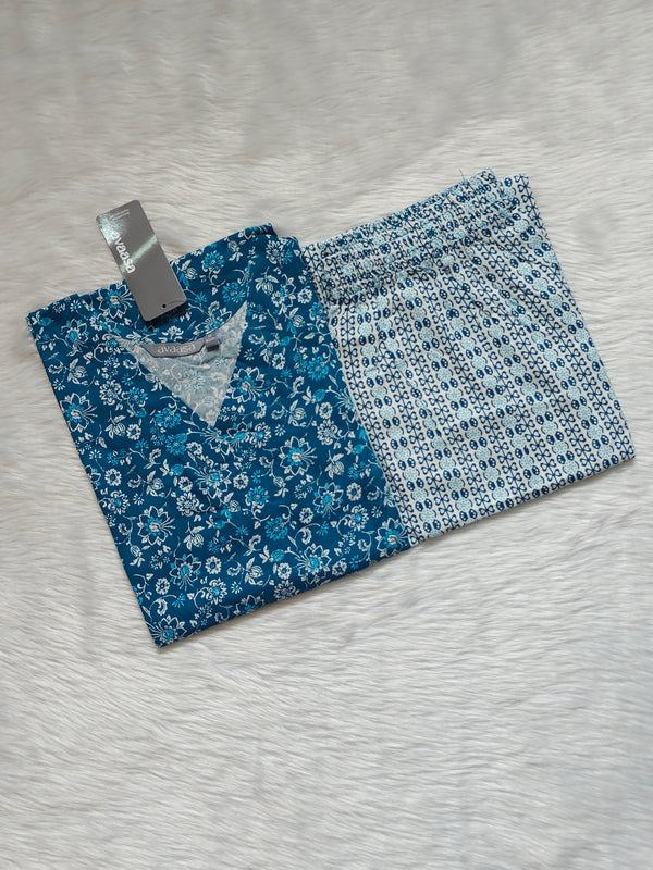 GREY BLUE RAYON CORD