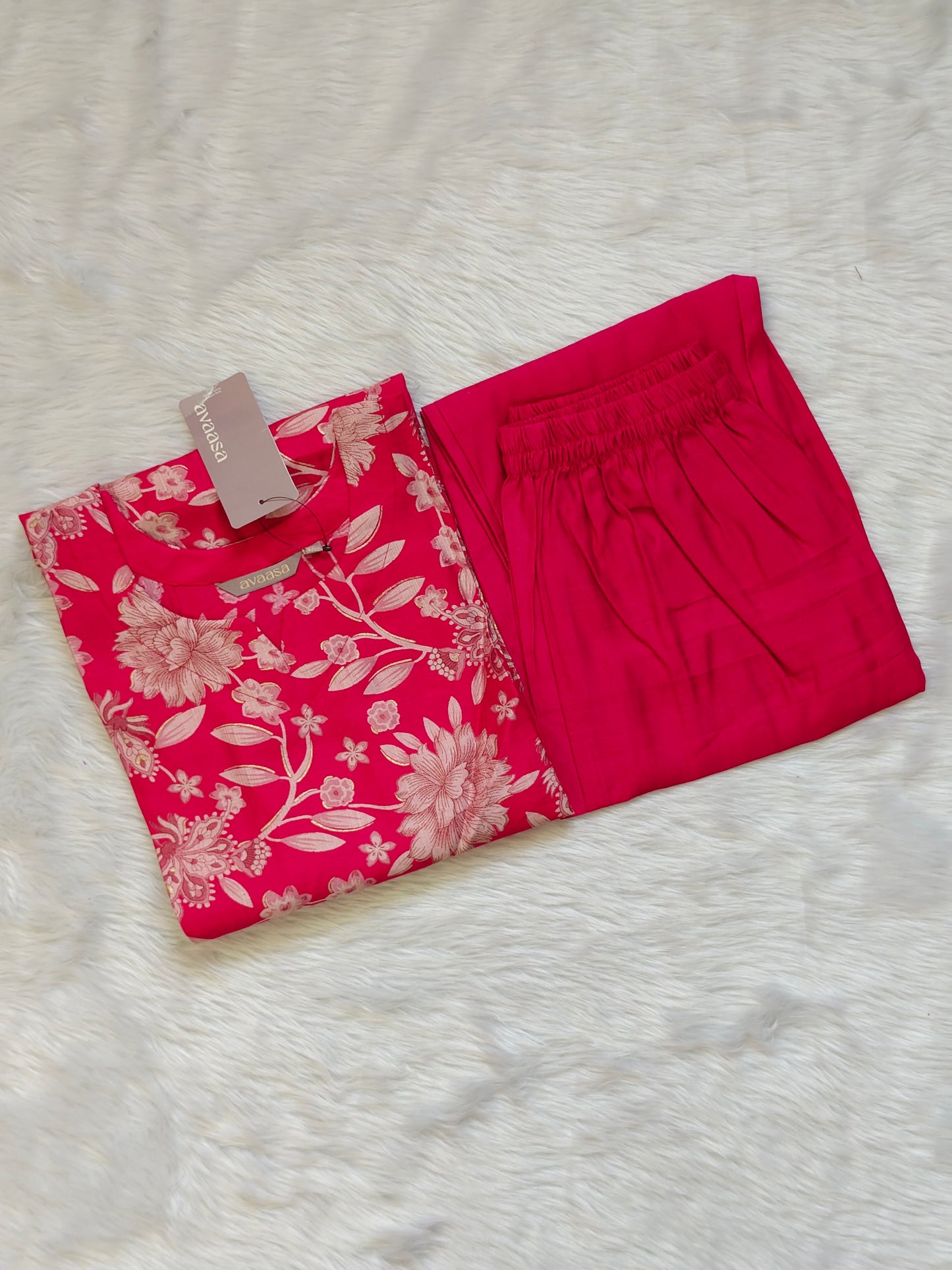 PINK FLORAL CORD