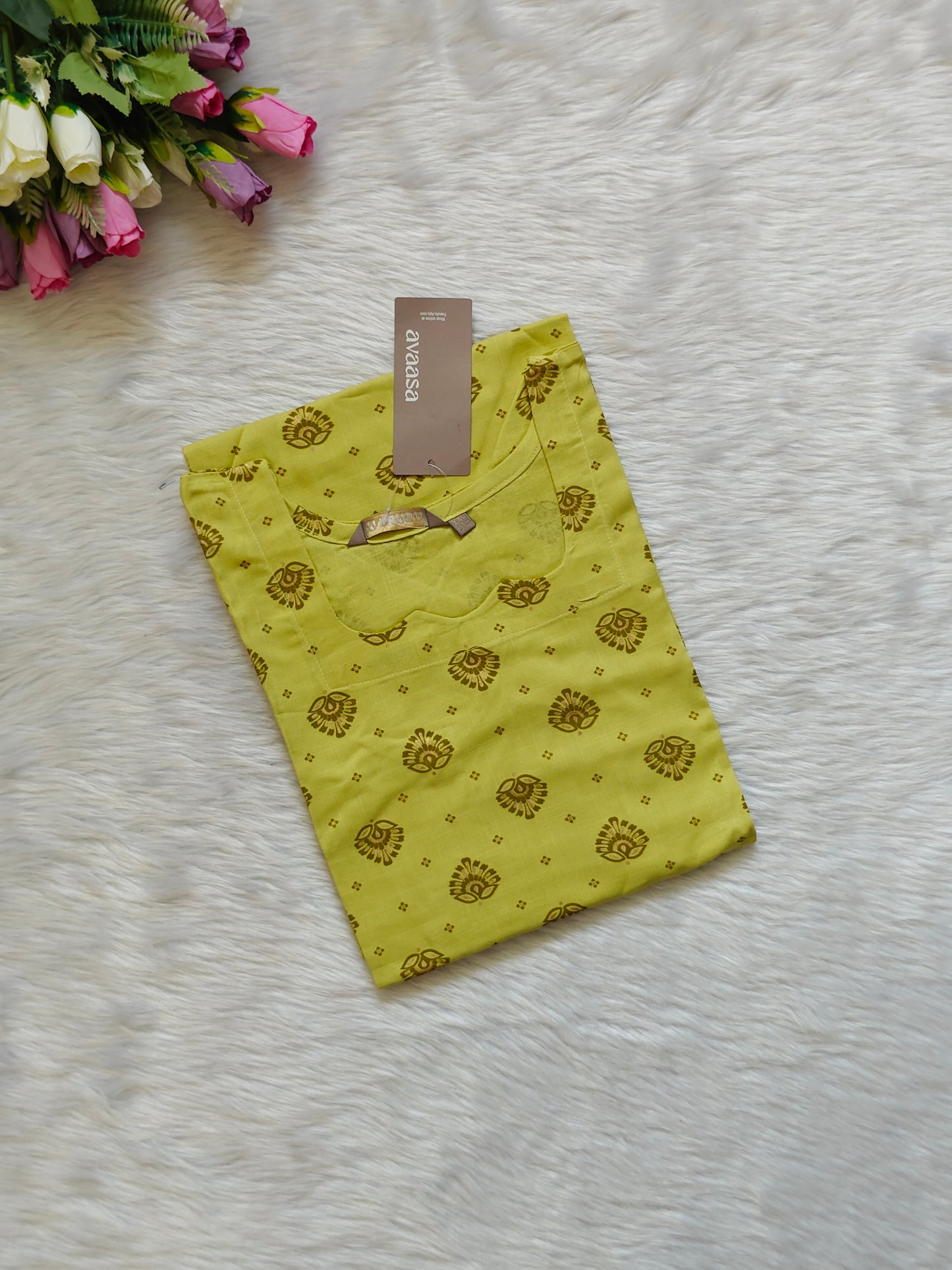LIME GREEN KURTI