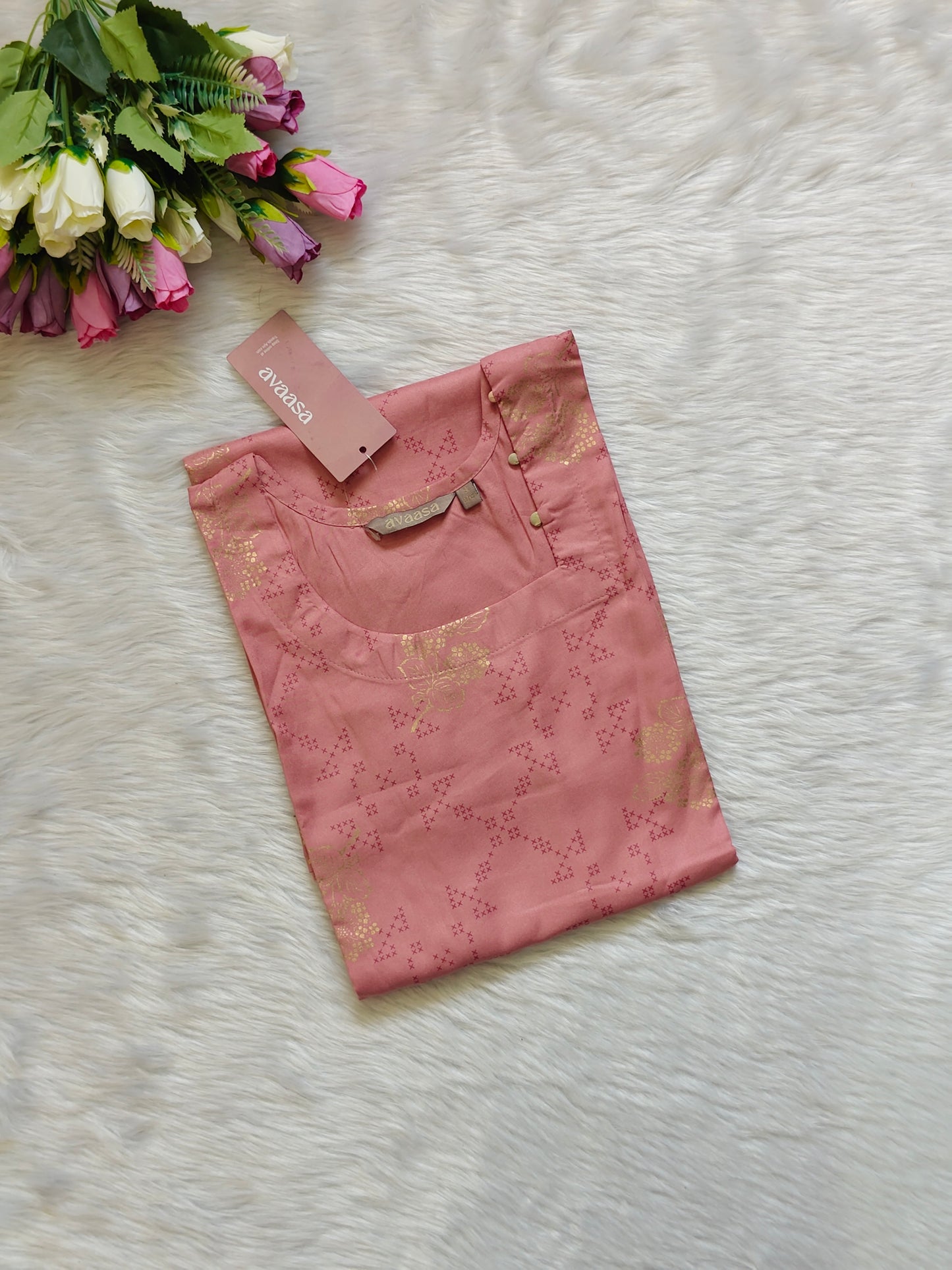 MAUVE PINK KURTI