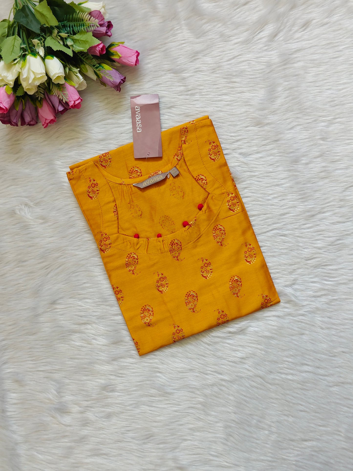 MUSTARD YELLOW KURTI