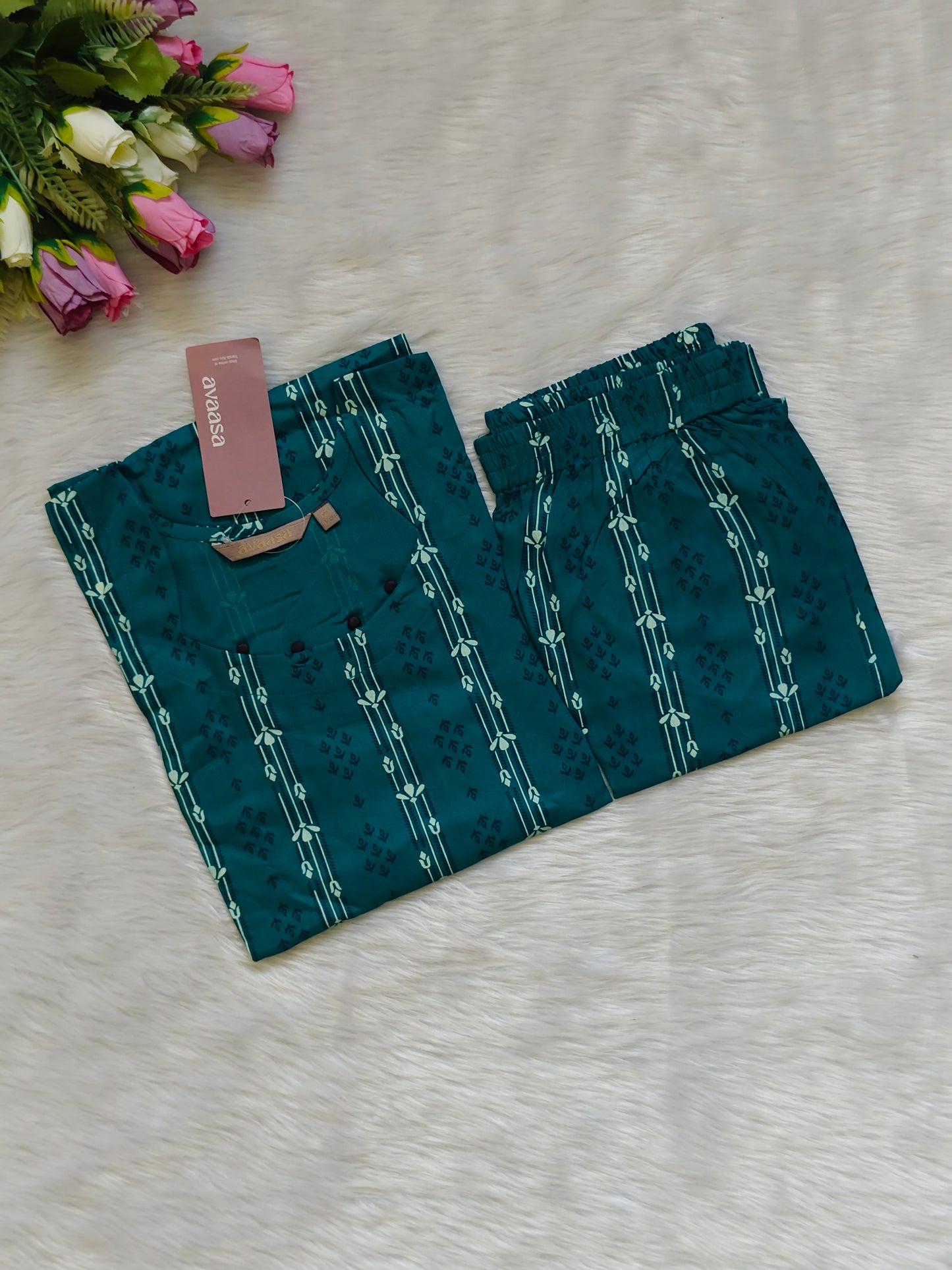 DARK GREEN RAYON CORD
