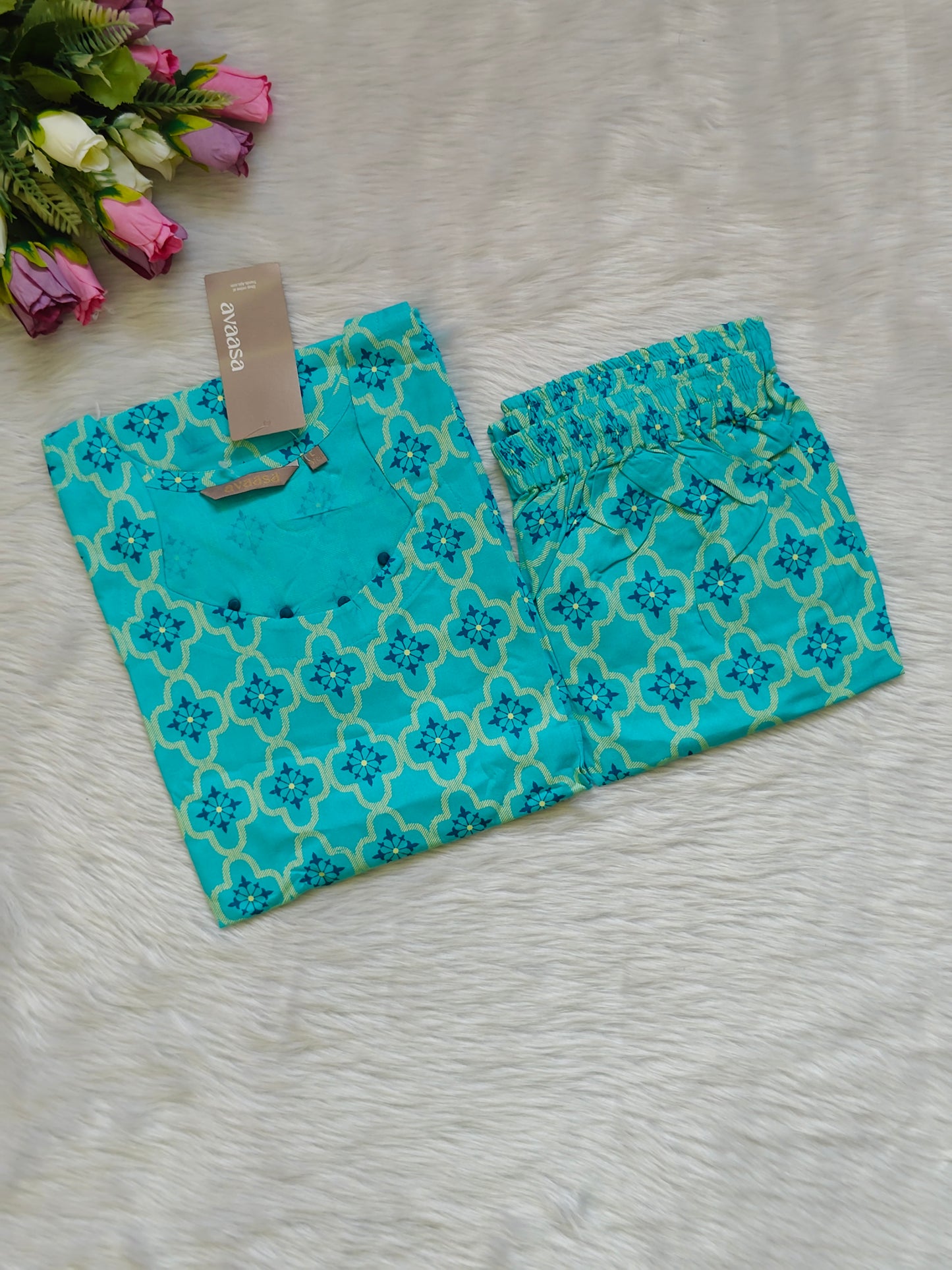 SKY BLUE RAYON CORD