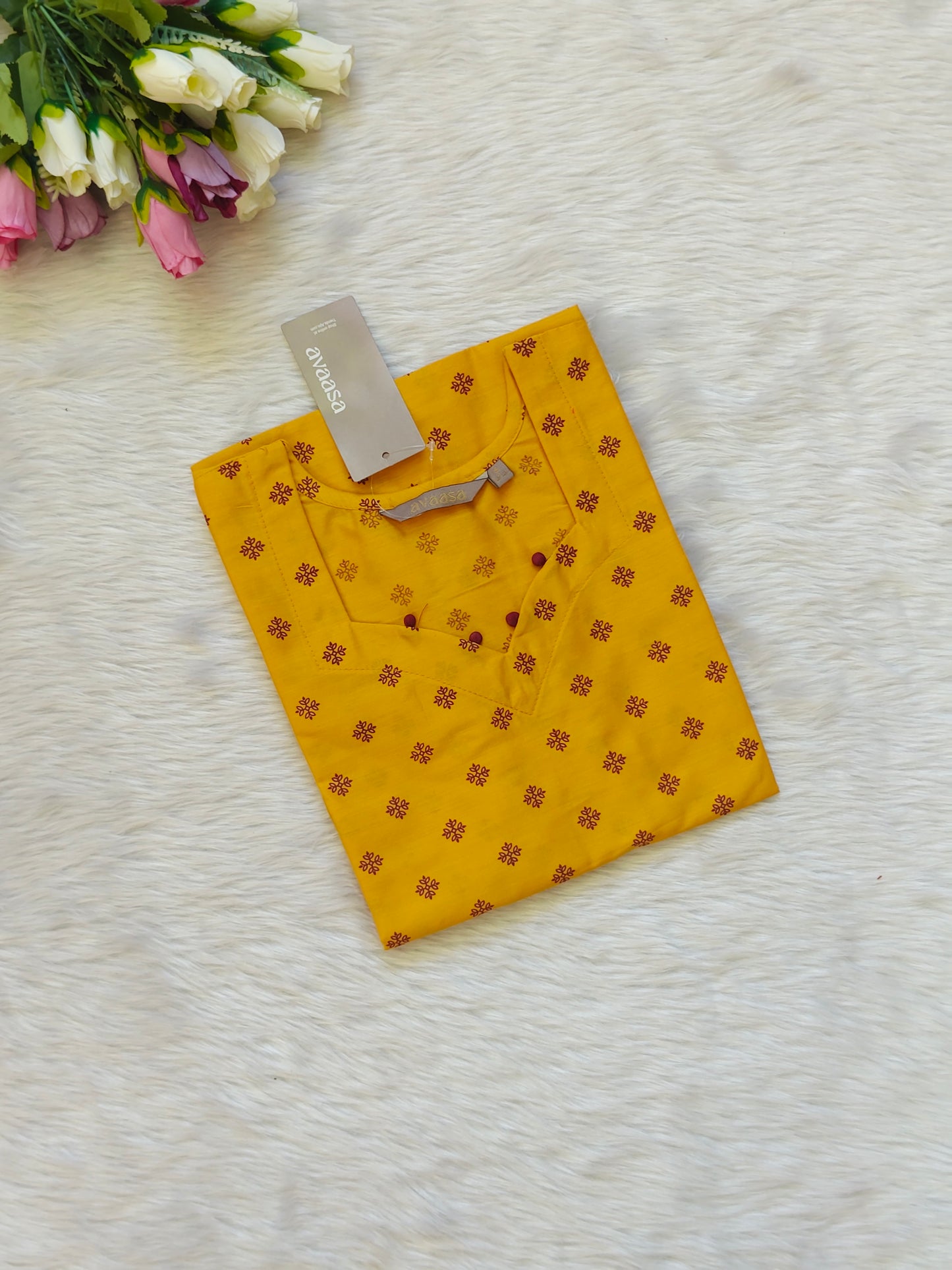 MUSTARD YELLOW KURTI