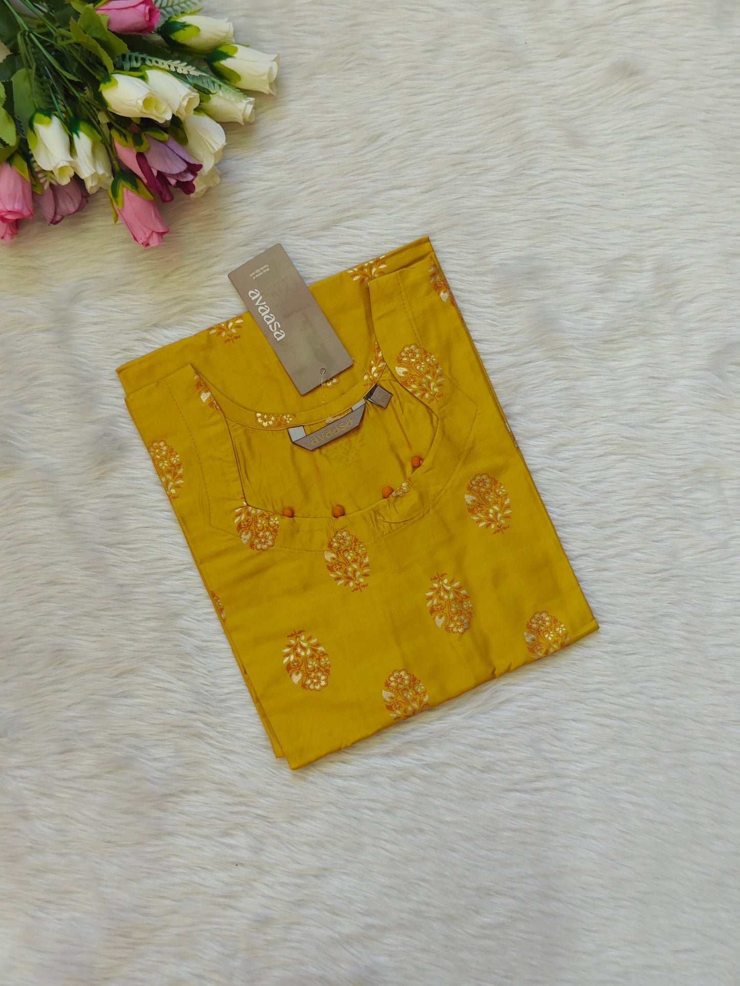 OCHRE YELLOW KURTI