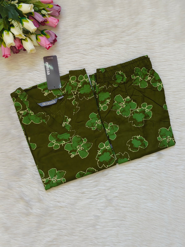 AALI GREEN RAYON CORD