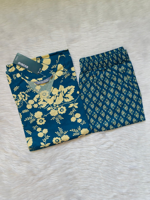 PEACOCK BLUE RAYON CORD