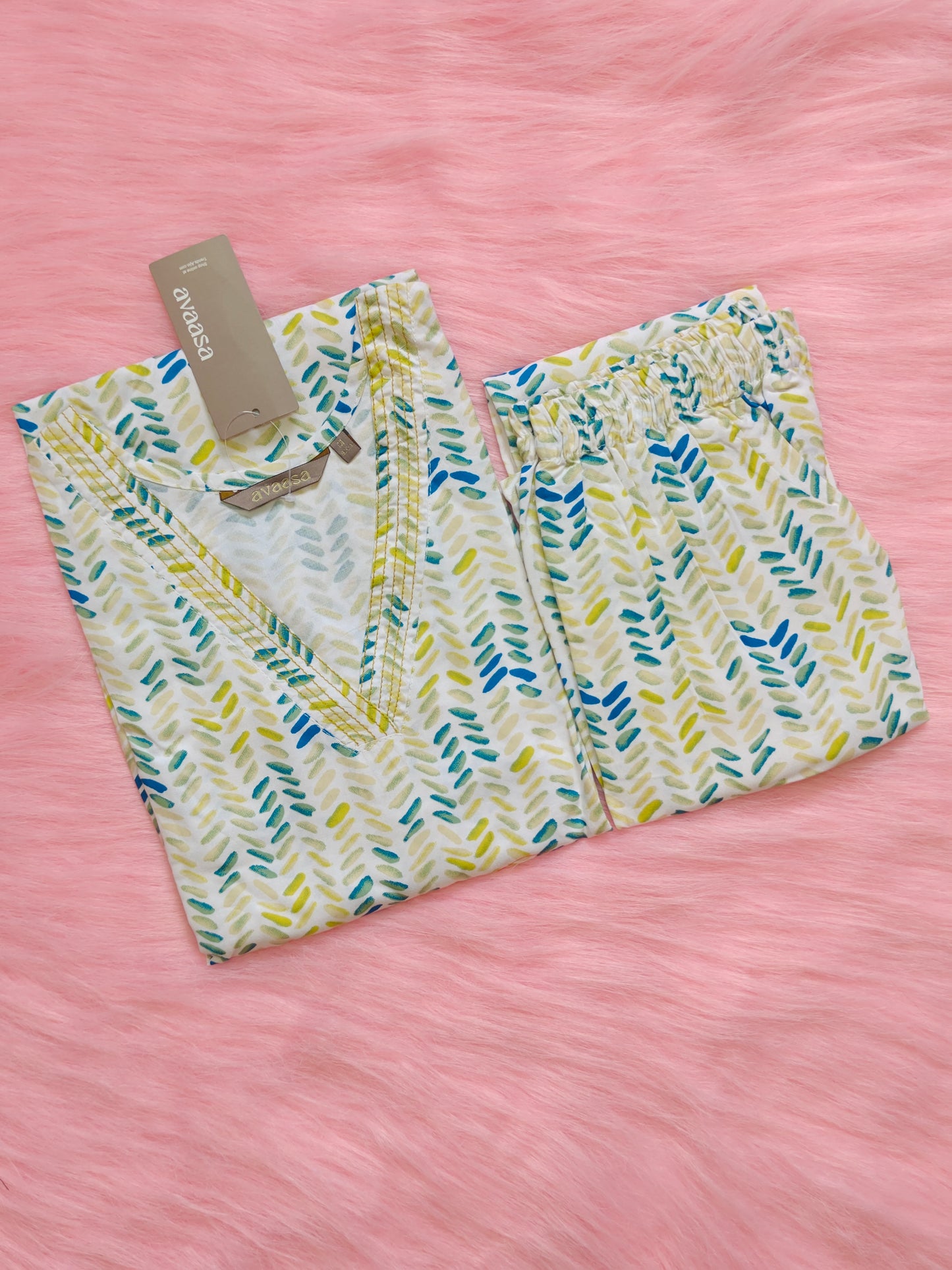 WHITE ETHNIC RAYON CORD
