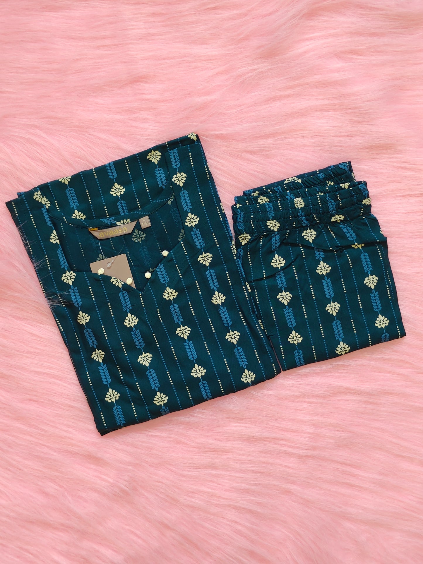 TEAL BLUE RAYON CORD
