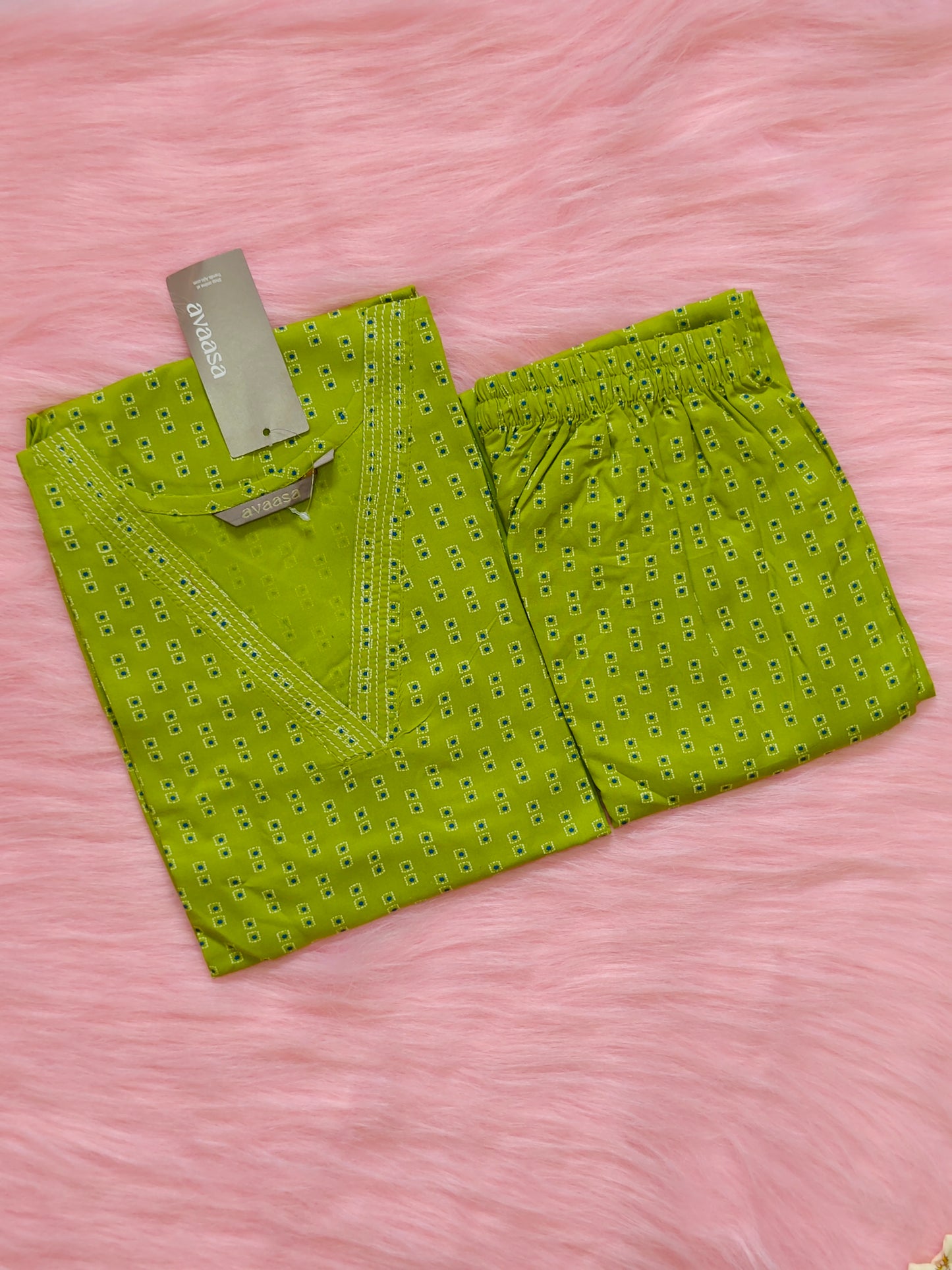 OLIVE GREEN RAYON CORD
