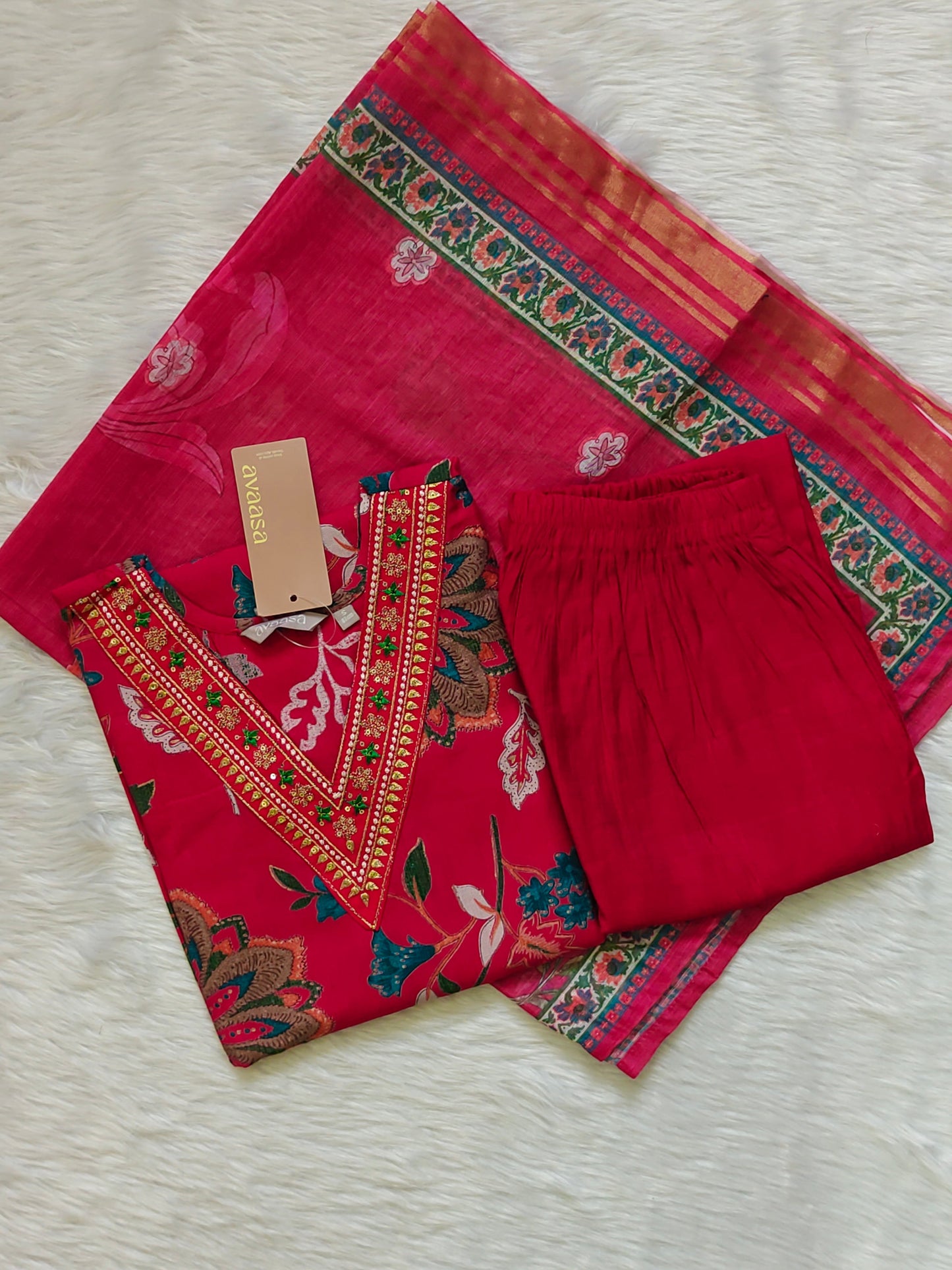 PINK FLORAL SET