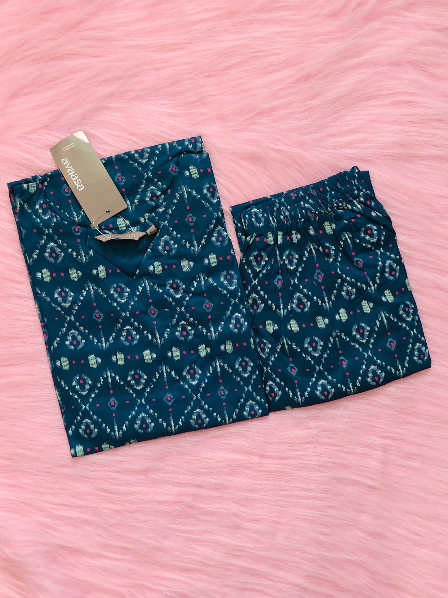TEAL BLUE RAYON CORD