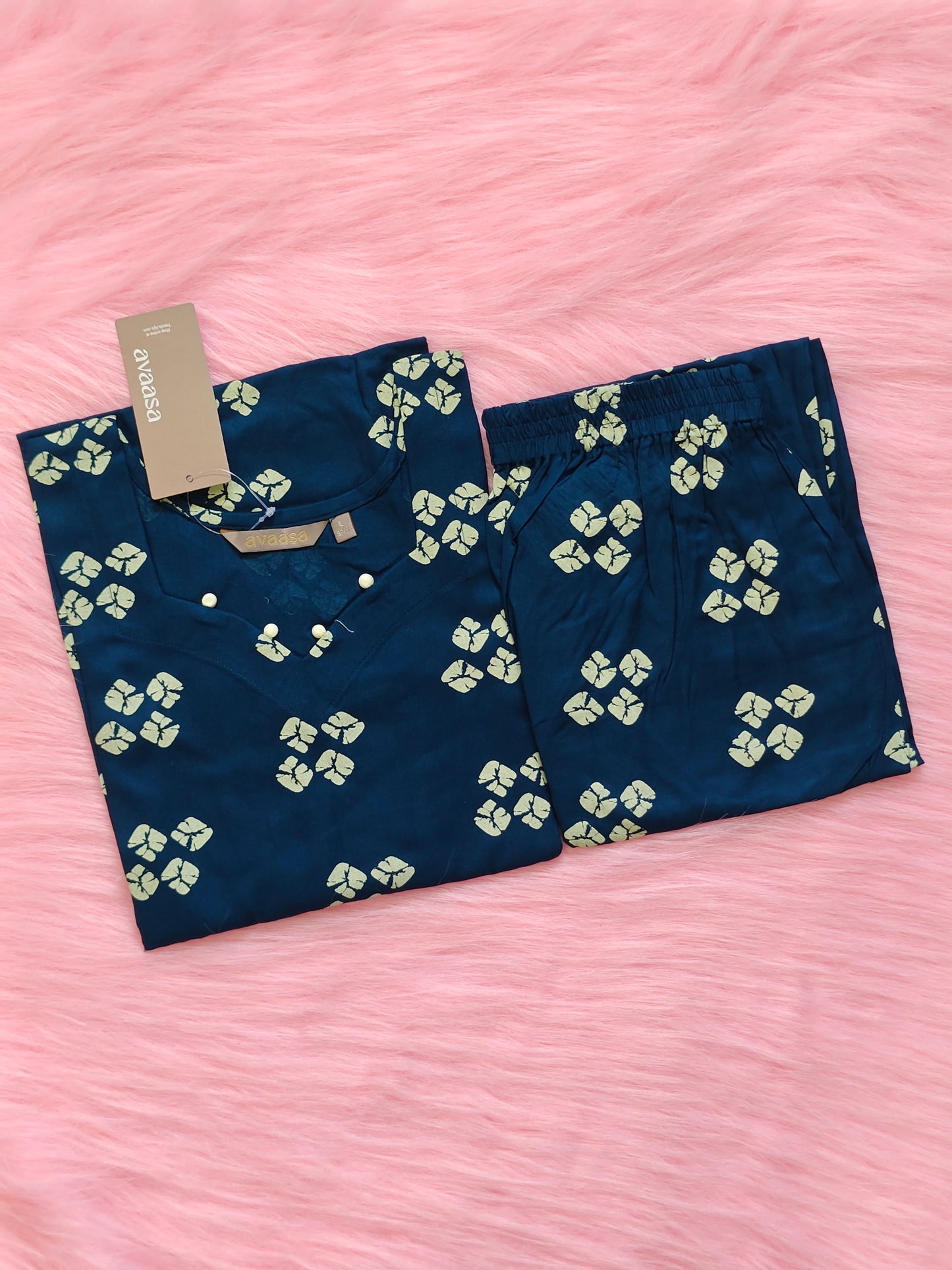 NAVY BLUE RAYON CORD