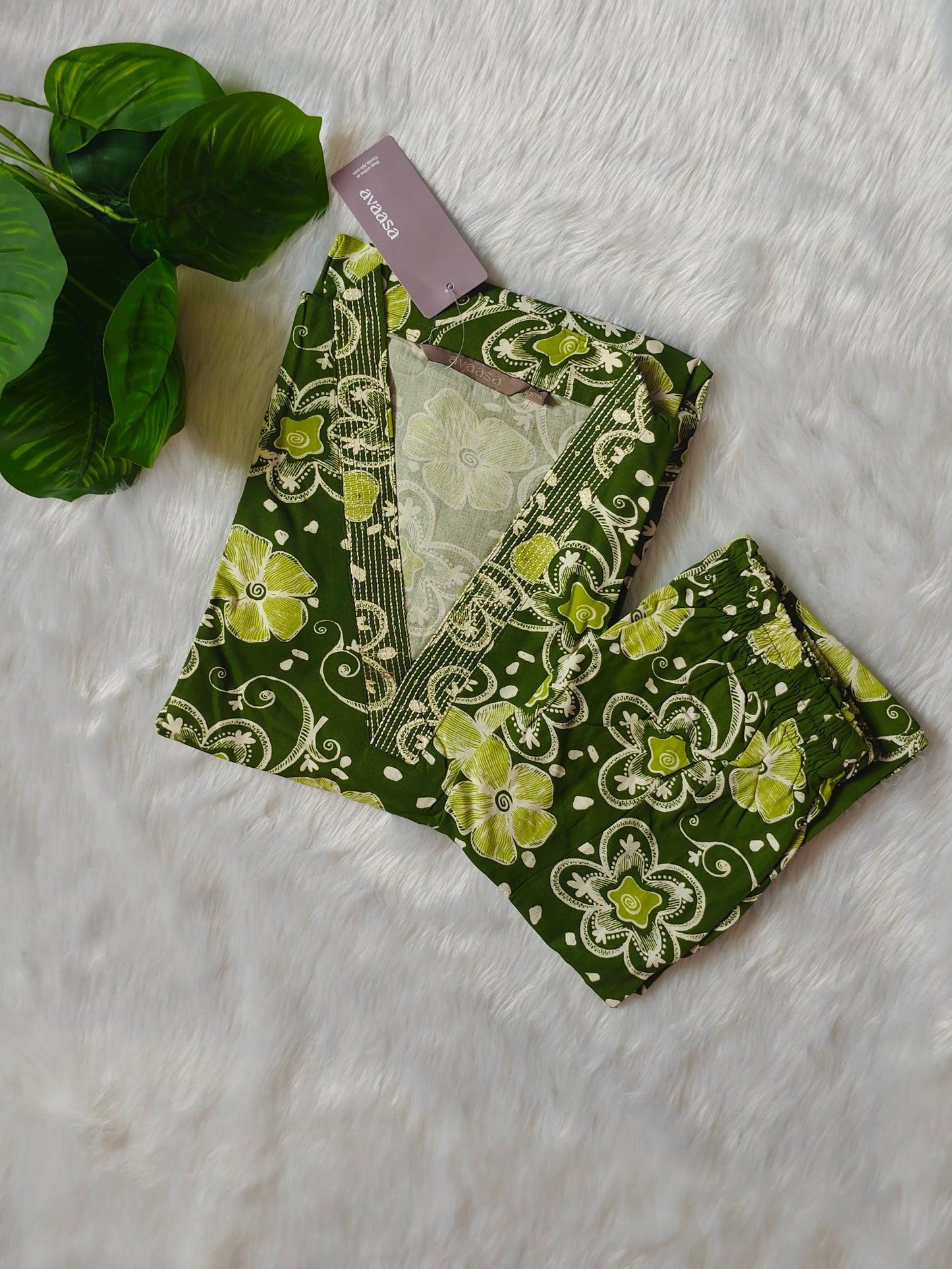 DUSKY GREEN RAYON CORD