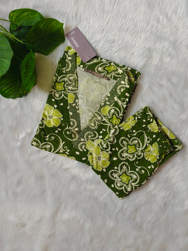 DUSKY GREEN RAYON CORD