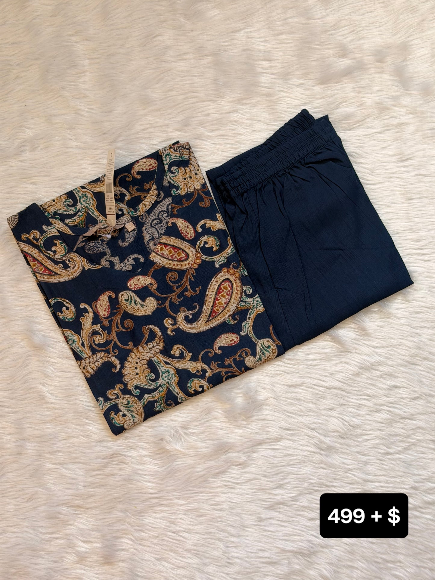 BLUE KALAMKARI CORD