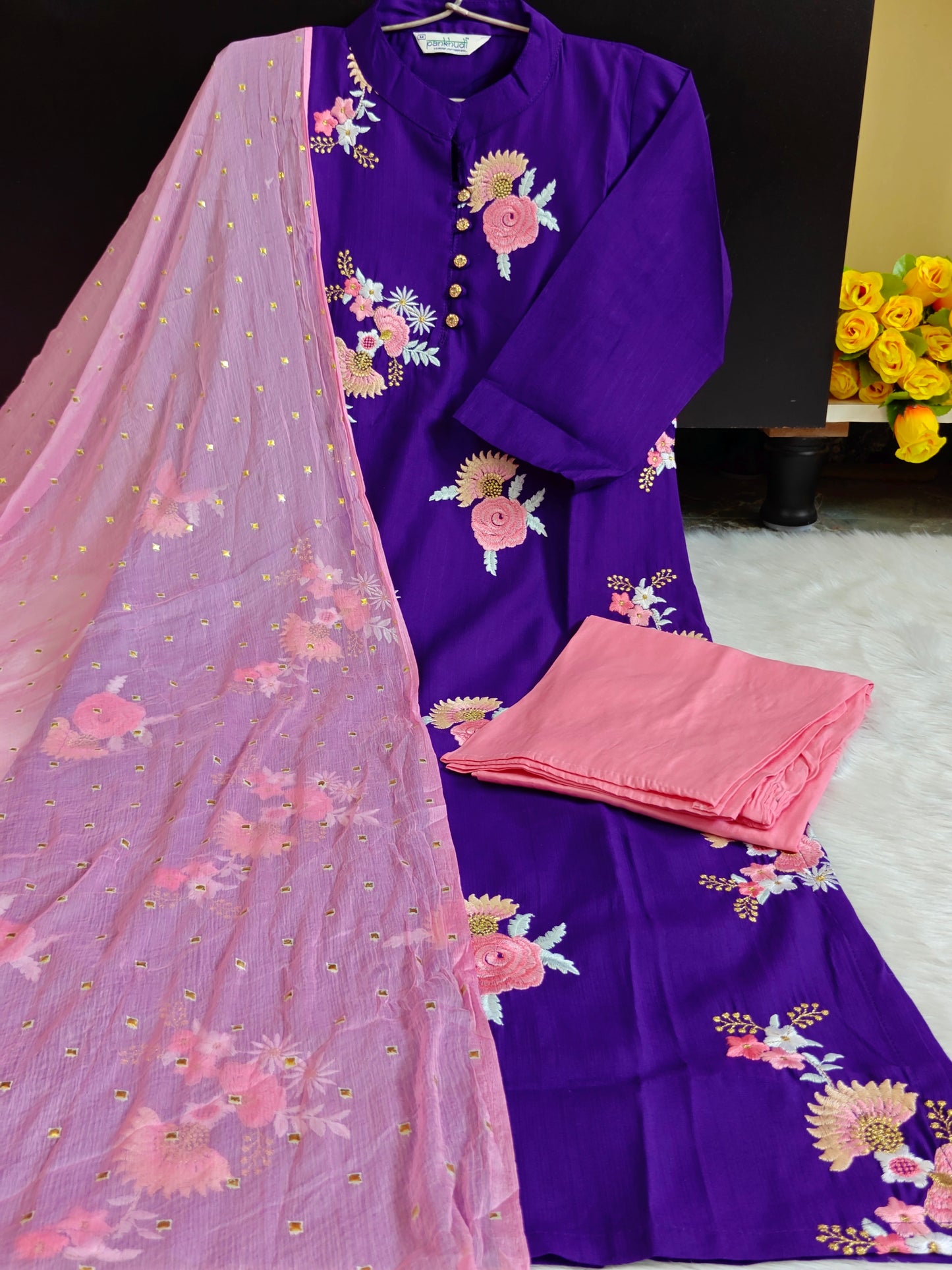 PANKHUDI PURPLE SET