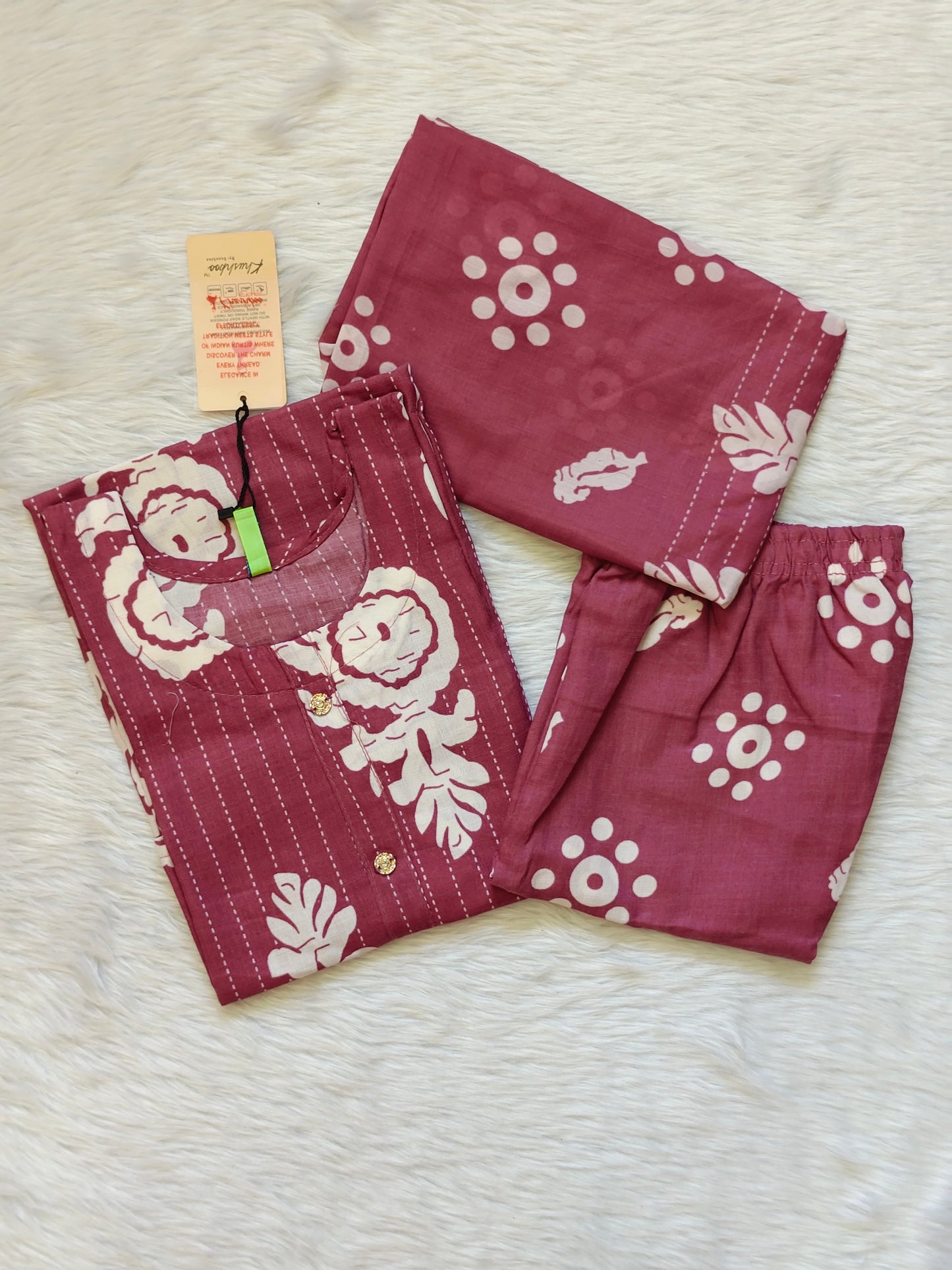 RUST FLORAL SET