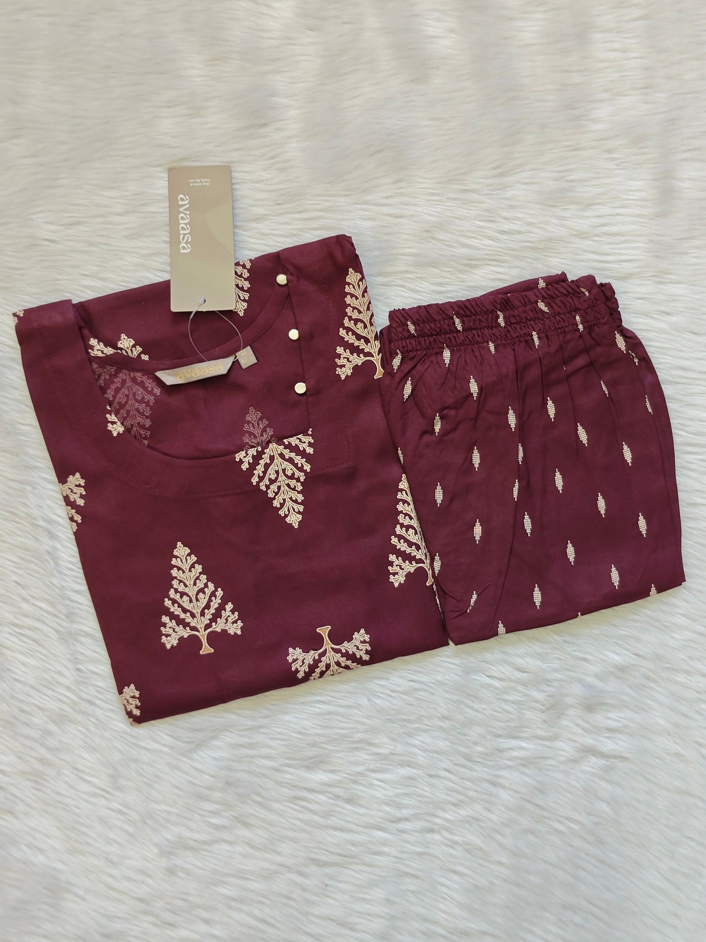 WINE TREE RAYON CORD