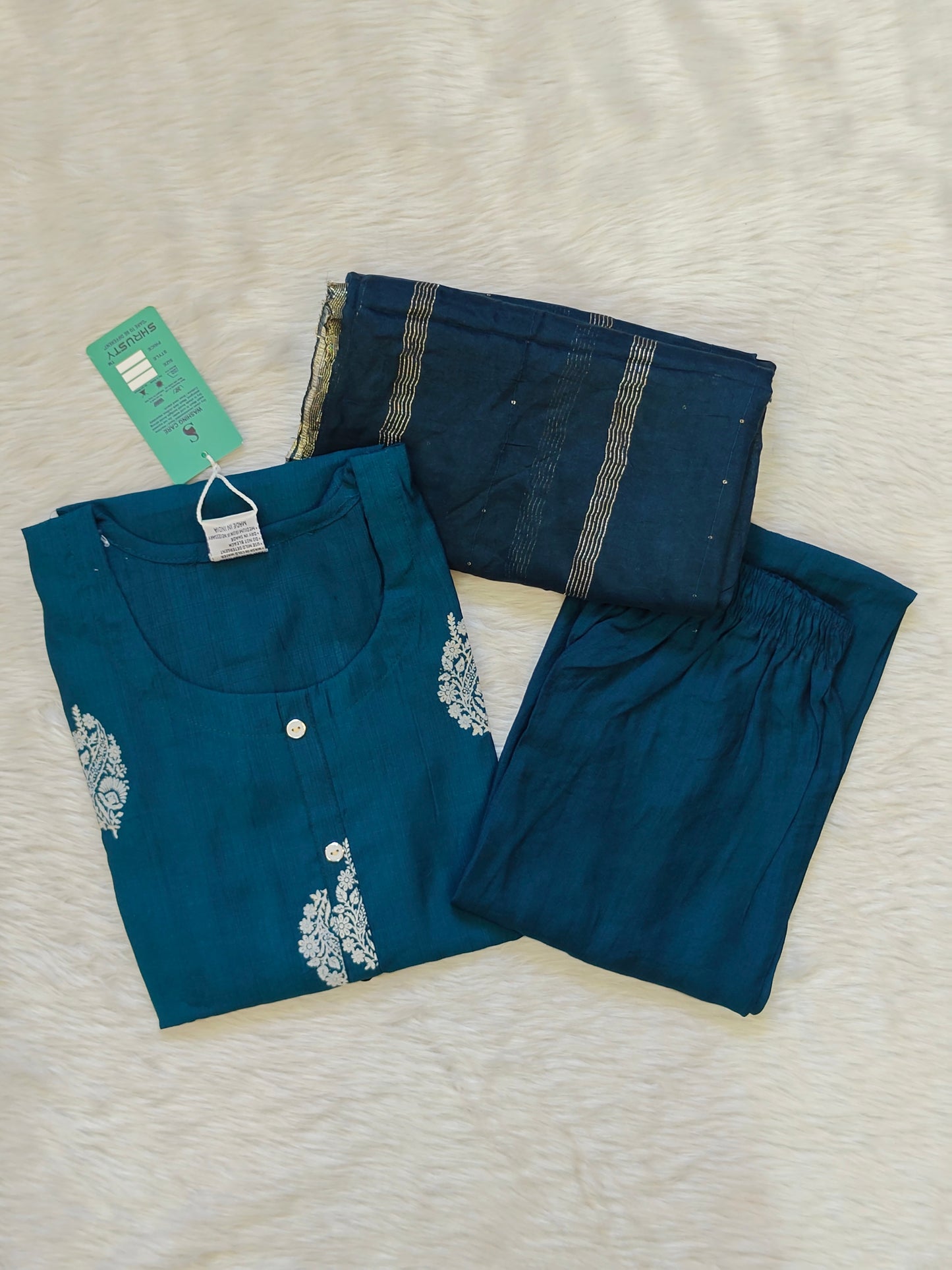 TEAL FLORAL SET
