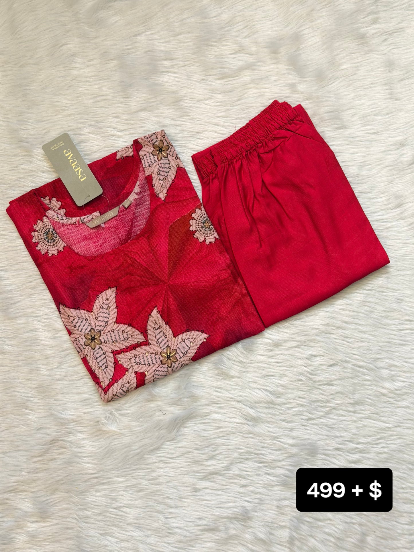 PINK FLORAL CORD