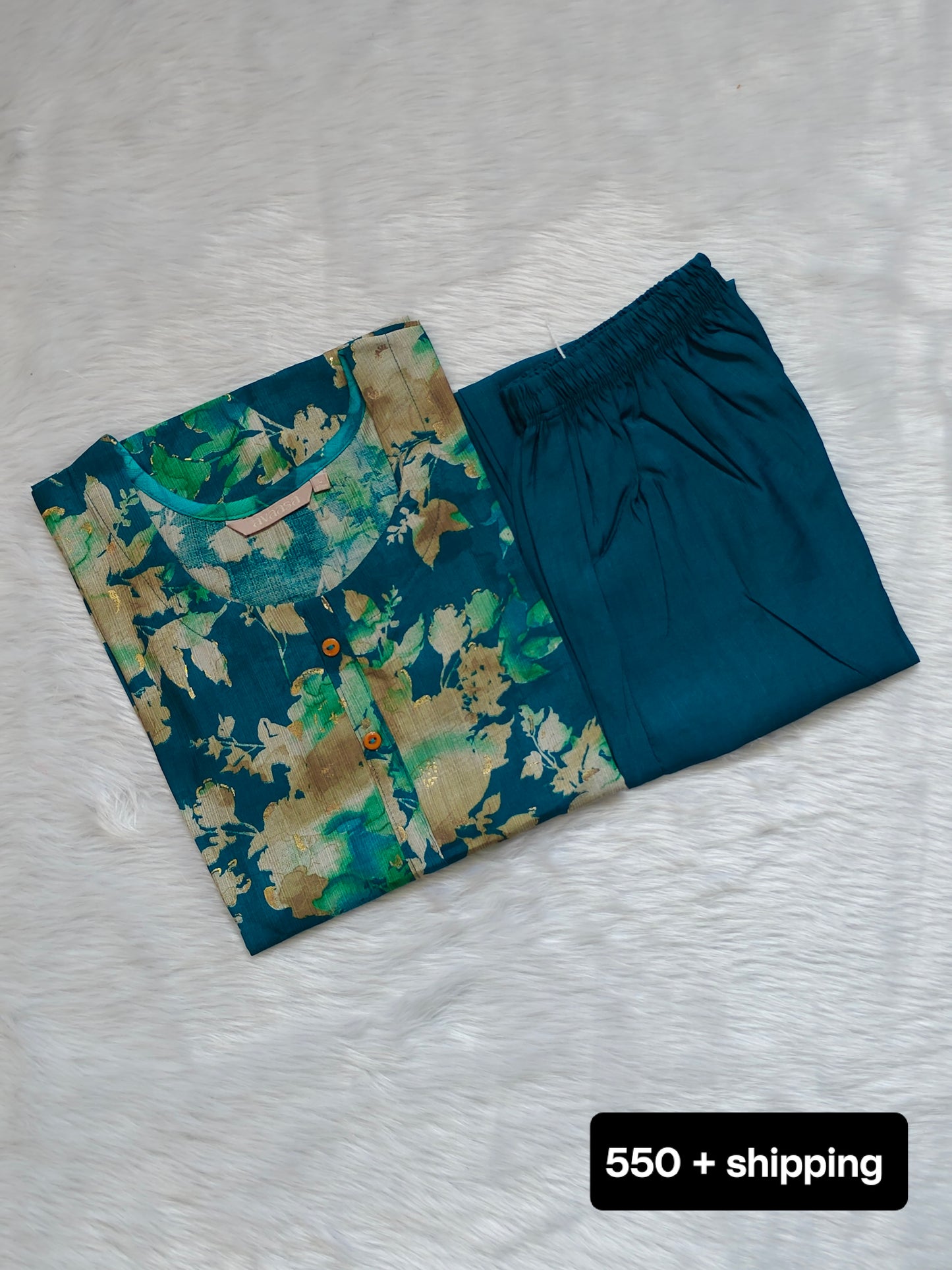 TEAL BLUE CORD