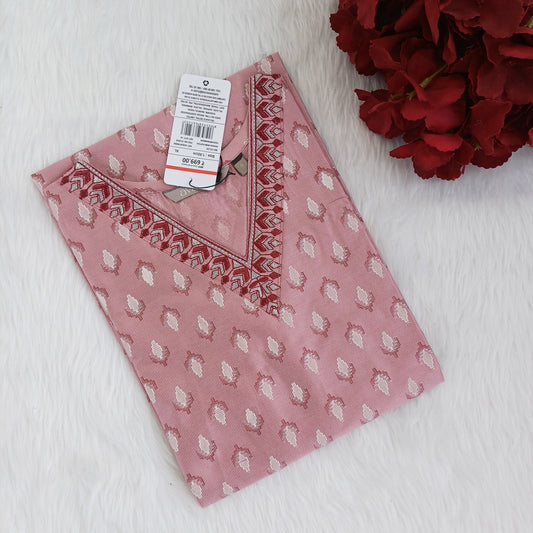 SIMPLE V NECK  KURTI