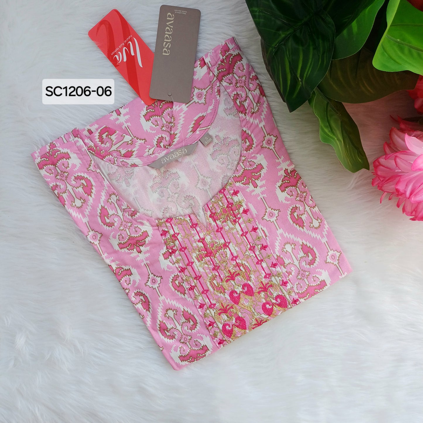 PINK  MAJESTY  KURTI