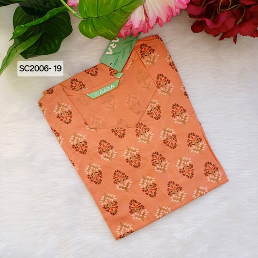 ORANGE RISE KURTI