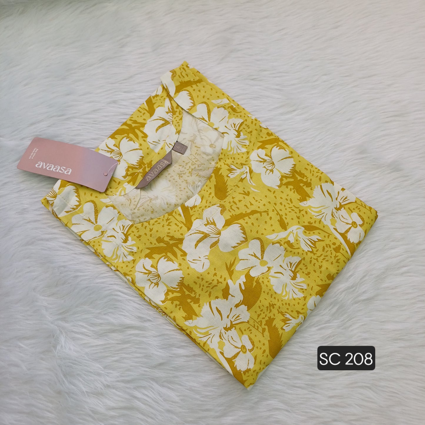 YELLOW BASE KURTI