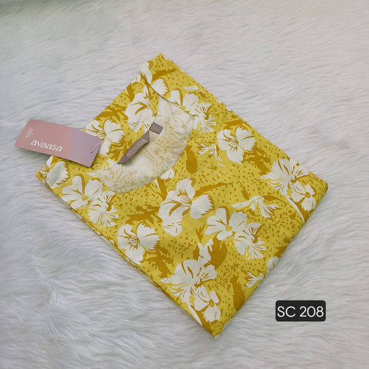 YELLOW BASE KURTI