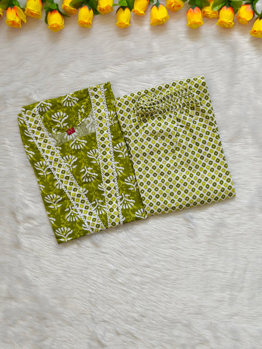 LEAF GREEN COTTON CORD