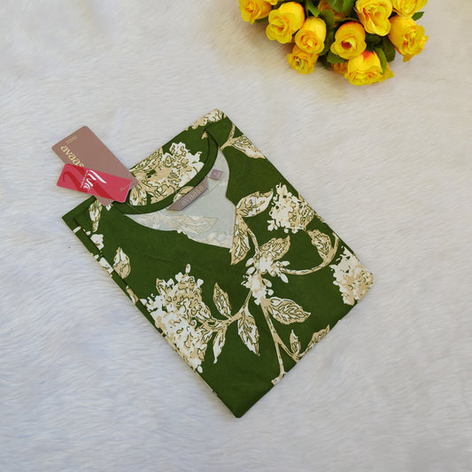 GREEN YELLOW KURTI