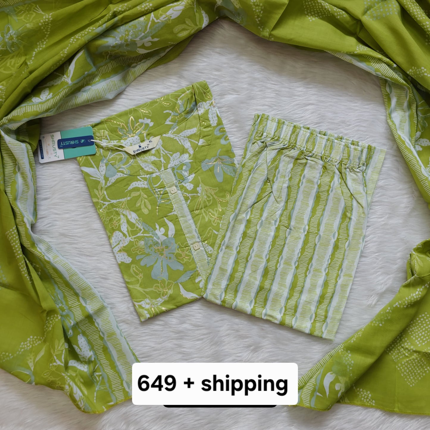 GREEN WHITE SET
