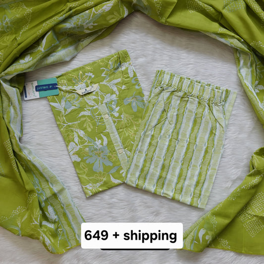 GREEN WHITE SET