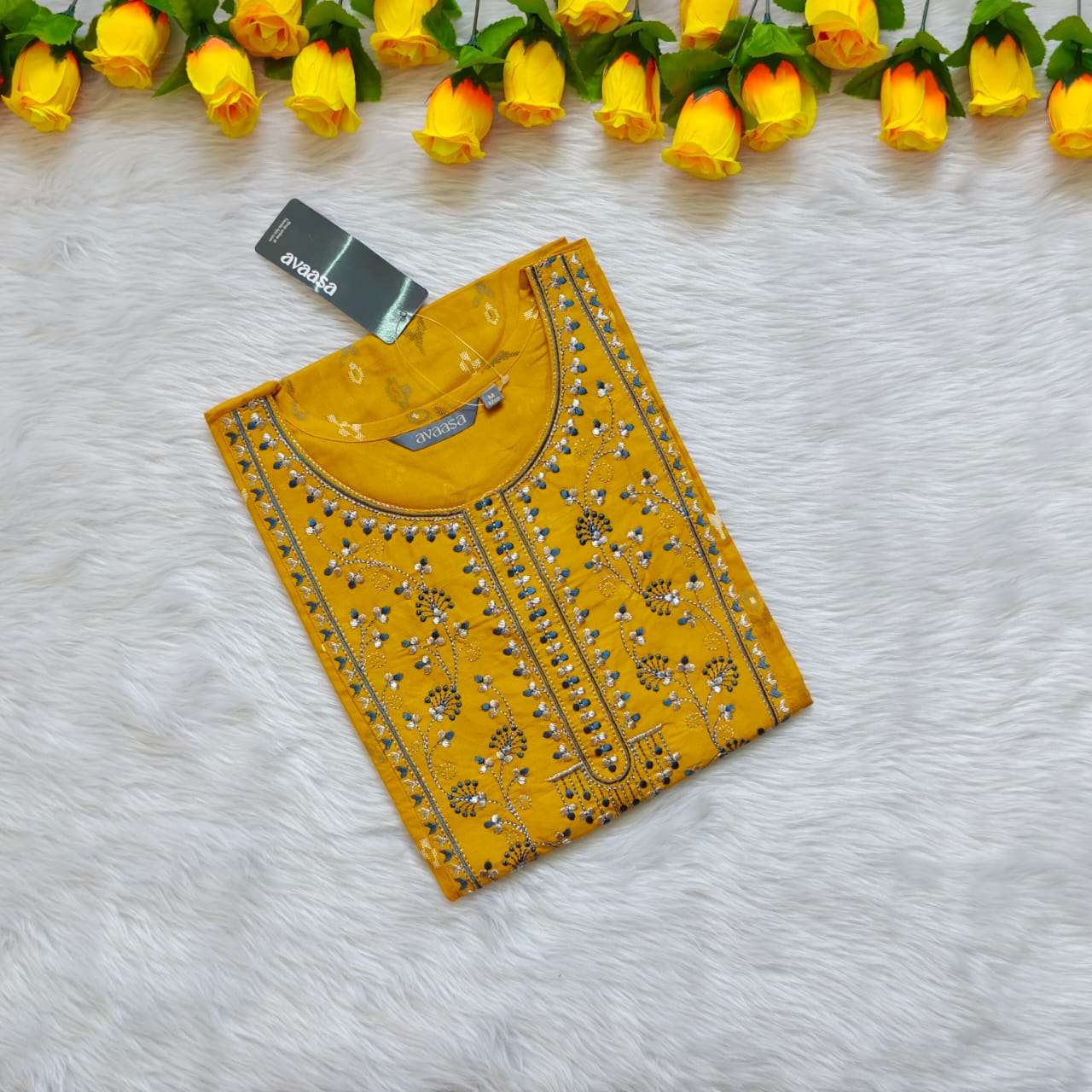 YELLOW  KURTI